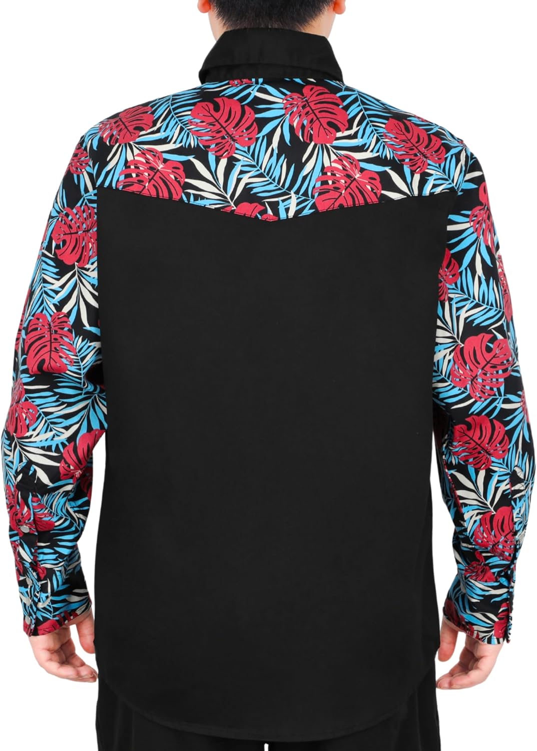 BOCOMAL FR Shirts Pearl Snaps Two Tone Plaid/Solid Flame Resistant Cotton Welding Shirt NFPA 2112 CAT 2 - Image 6