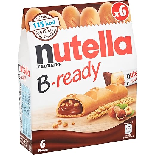 Nutella B-Ready Wafer 6 X 22g 3 Cm