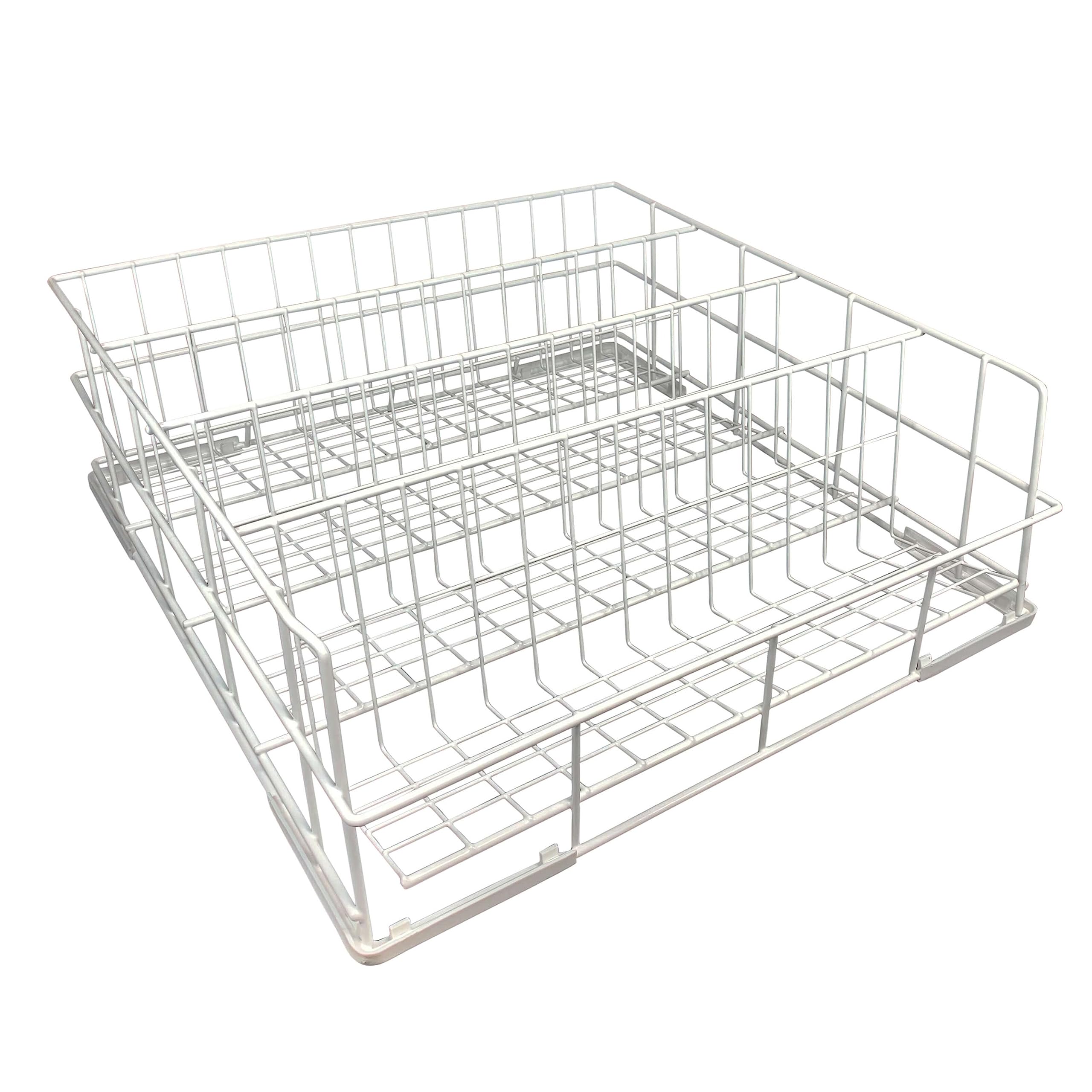 Morleos Spülkorb Drahtgitterkorb 500x500 mm - 4 Reihen Gastronomie Professional Gläserspülkorb vers. Größen und Reihenanzahl auswählbar