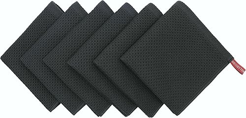 Miniatura 3 de Mia'sDream Juego de toallas de cocina y paños de cocina de algodón, paños de cocina de tejido gofre para secar platos, toallas de mano de cocina