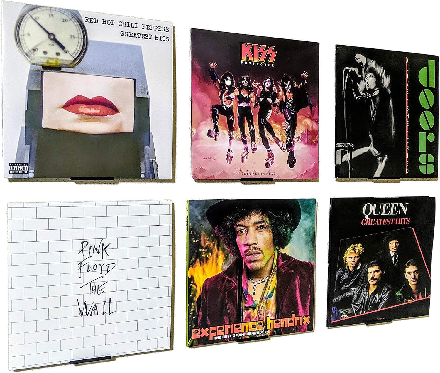 Vinyl Album Wall Mount Stand | Record wall mount | set of 6