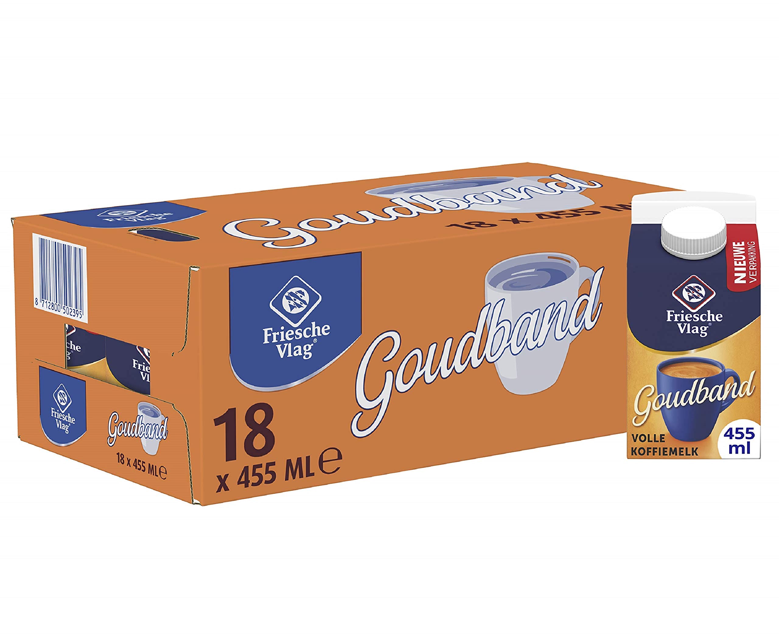 Friesche Vlag Correa de oro de leche de café 18 x 455 ml