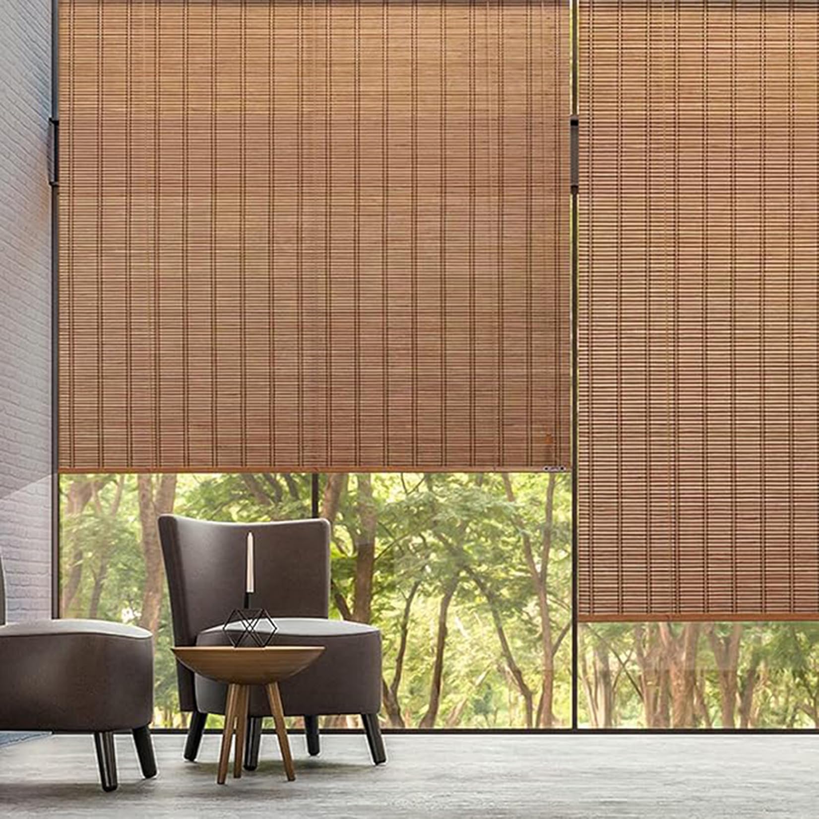Tenda a Rullo in bambù per interni,80x120cm Tende a Avvolgibile in Bambù Naturale,Fatto A Mano Tenda Legno di Home Balcone Patio Privacy Protezione Parasole Traspirante,decorazione domestica
