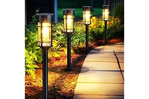 8-Pack LED Solar Pathway Lights: Illuminate Your Outdoor Spaces