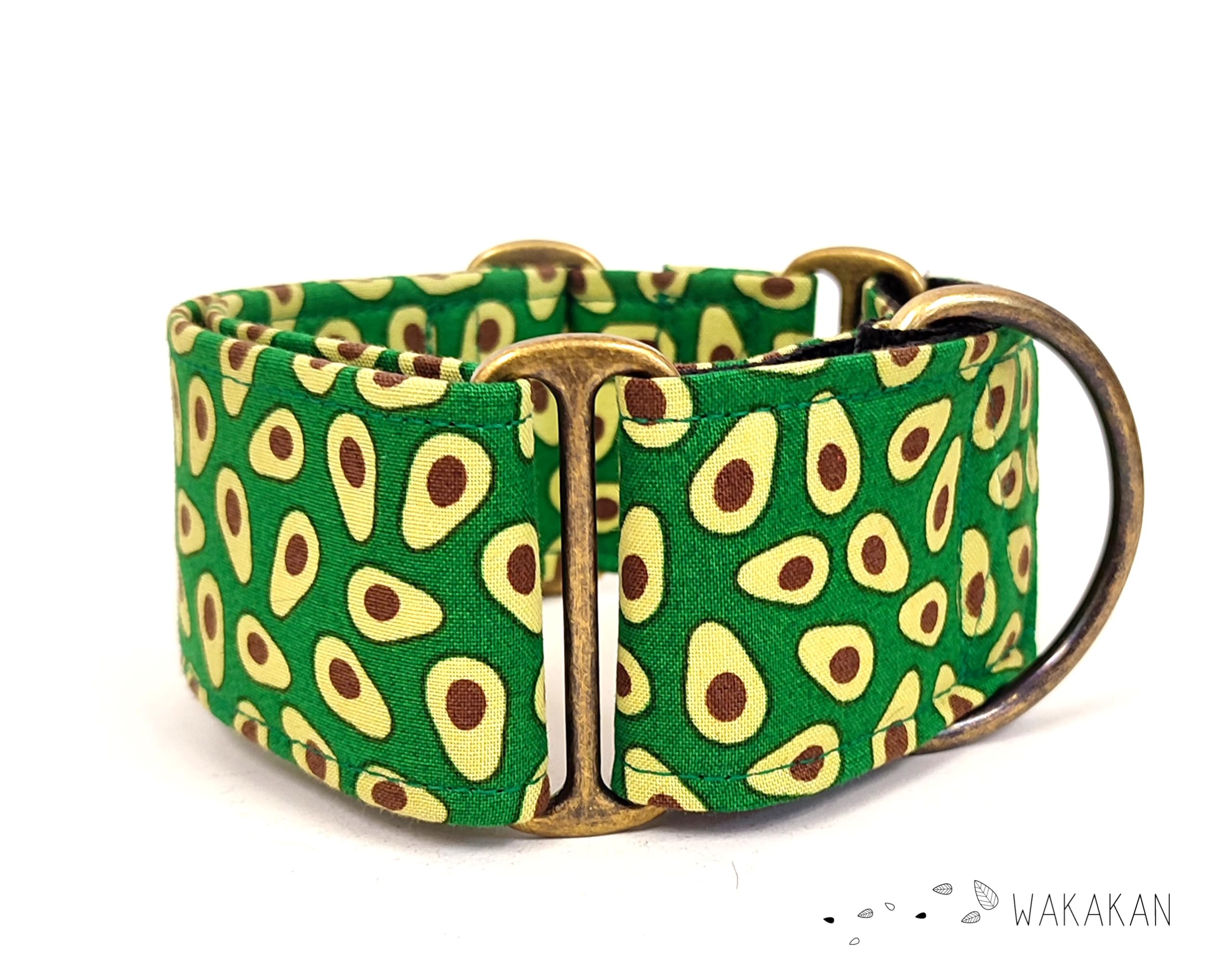 Collar Martingale Para Perro: Avocado, Hecho a Mano en España por Wakakán