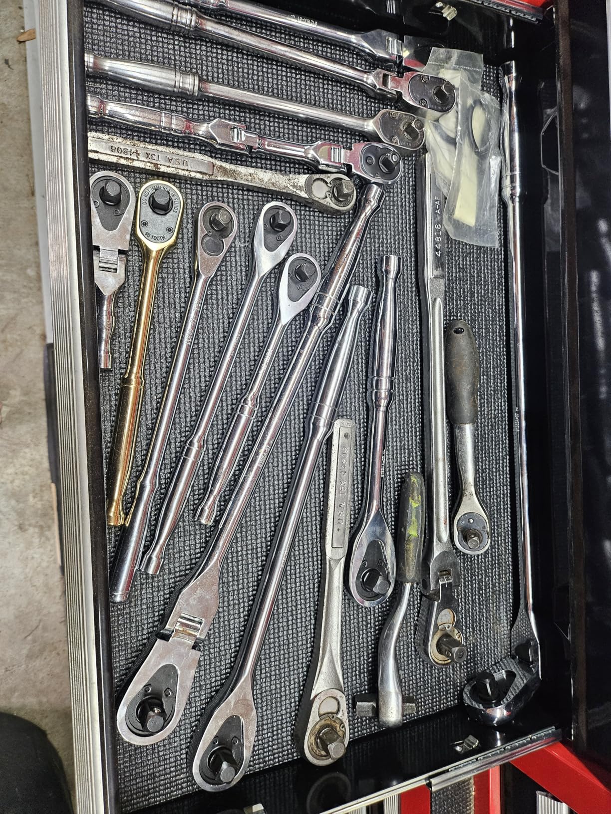 GEARWRENCH 4 Pc. Flex Handle RATCHET SET, 84T - 81230A-07