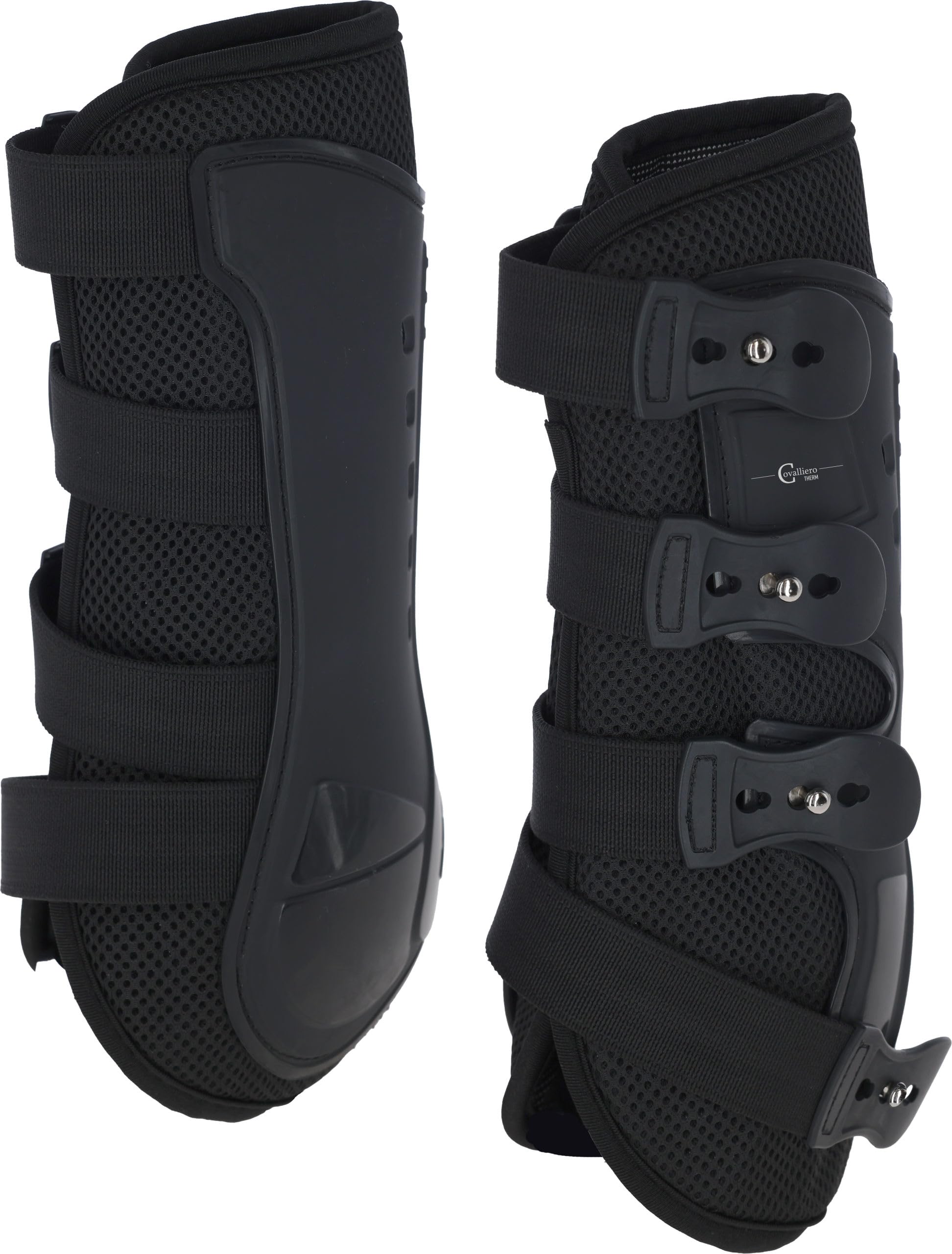 Covalliero Ghette CovallieroTherm, per cavalli, ghette in ceramica, protezione contro gli infortuni, nero, Cob