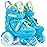 Adjustable Roller Skates for Girls & Boys with Light Up Wheels (Ages 3-9) - Roller Skates with Illuminating Wheels