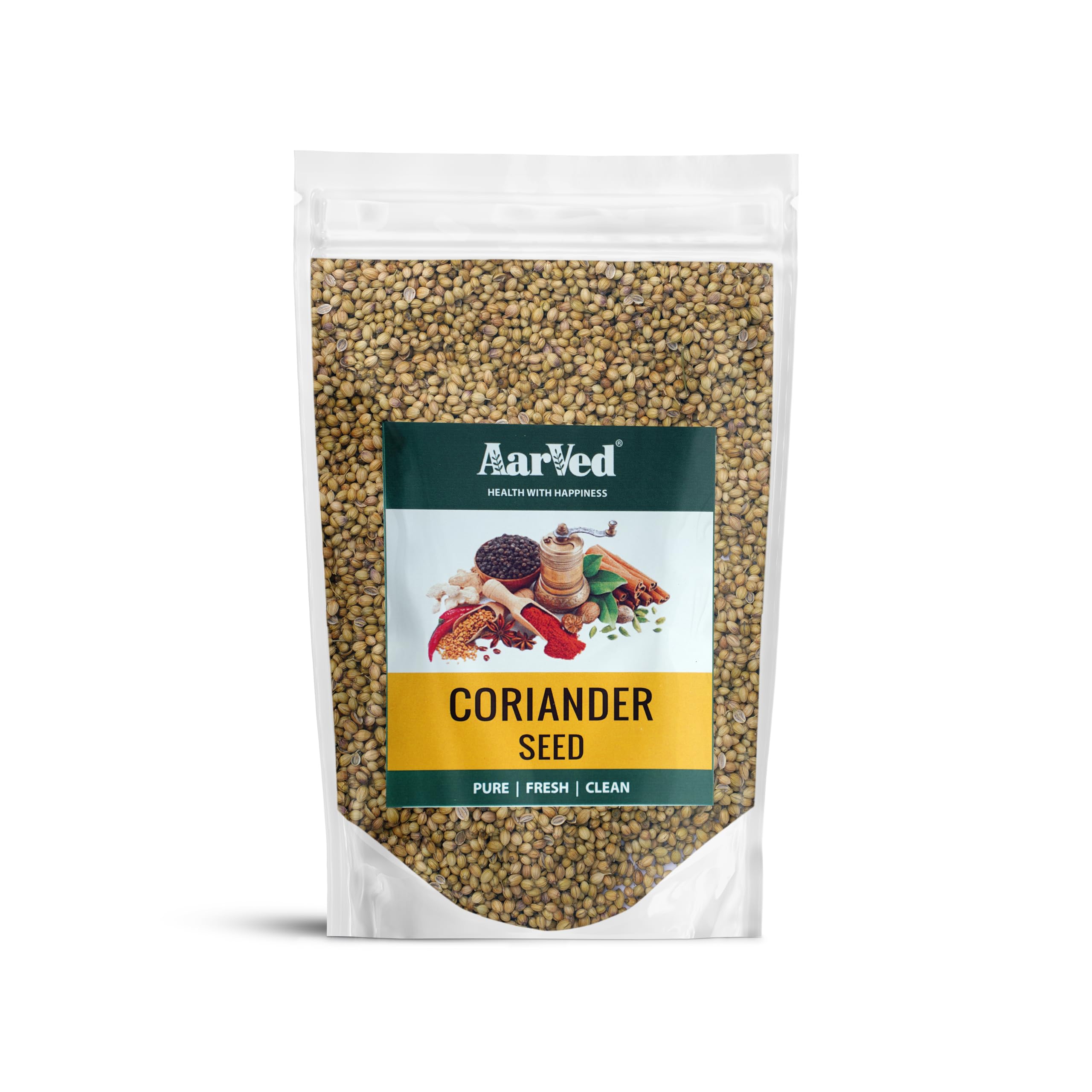 Premium Whole Coriander/Dhaniya/Dhane Seeds (200 g) - Pure, Fresh & Clean, Nutrient Enriched, No Colour or Preservatives, Aromatic & Flavourful Indian Spice for Cooking (Pack of 1)
