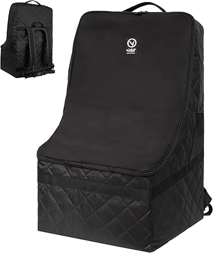 V VOLKGO Bolsa de viaje extra acolchada para asiento de automóvil para avión, bolsas de asiento de automóvil resistentes para viajes aéreos, bolsa