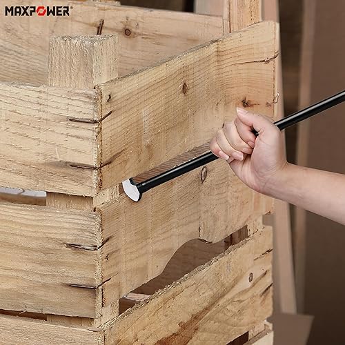 Miniatura 6 de MAXPOWER Juego de 3 barras de palanca de cabeza rodante de 6 pulgadas, 12 pulgadas, 16 pulgadas