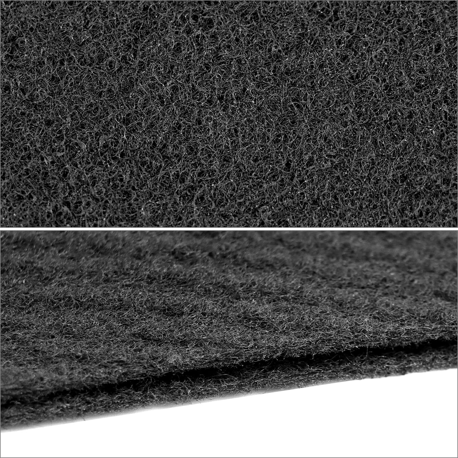 QWORK® 2-pak uniwersalnych arkuszy filtrujących z węglem aktywnym do dopasowania – 122 x 20 cm, grubość 1/8 cala – węglowy filtr powietrza do oczyszczaczy, okapów i innych