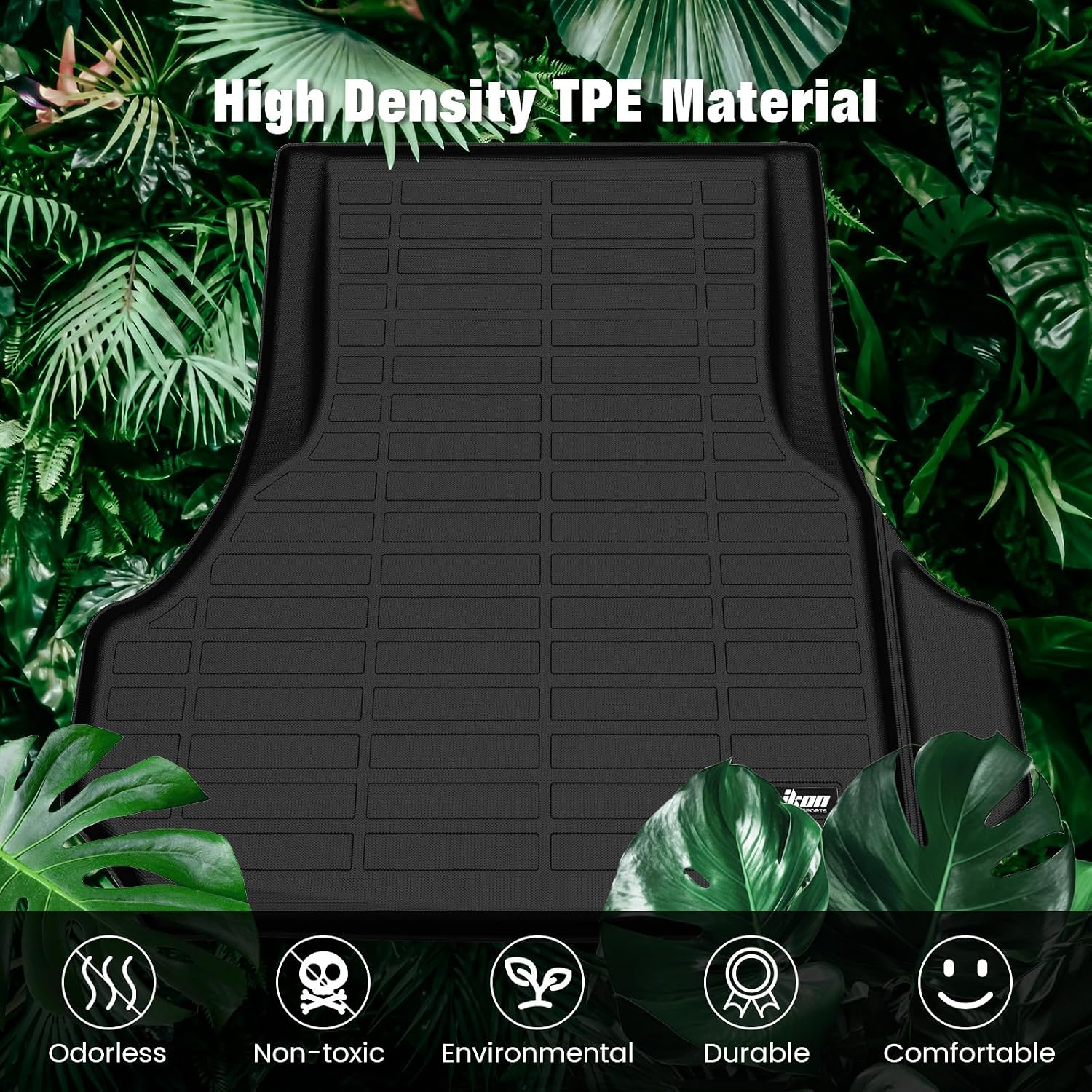 FREEMOTOR802 Compatible with 2011-2023 Dodge Charger & Chrysler 300 Trunk Mat, Black 3D Molded Car Rear Carpets Liner Protection TPE Thermo Plastic Elastomer All Weather Boot Tray Cover Protector Pad