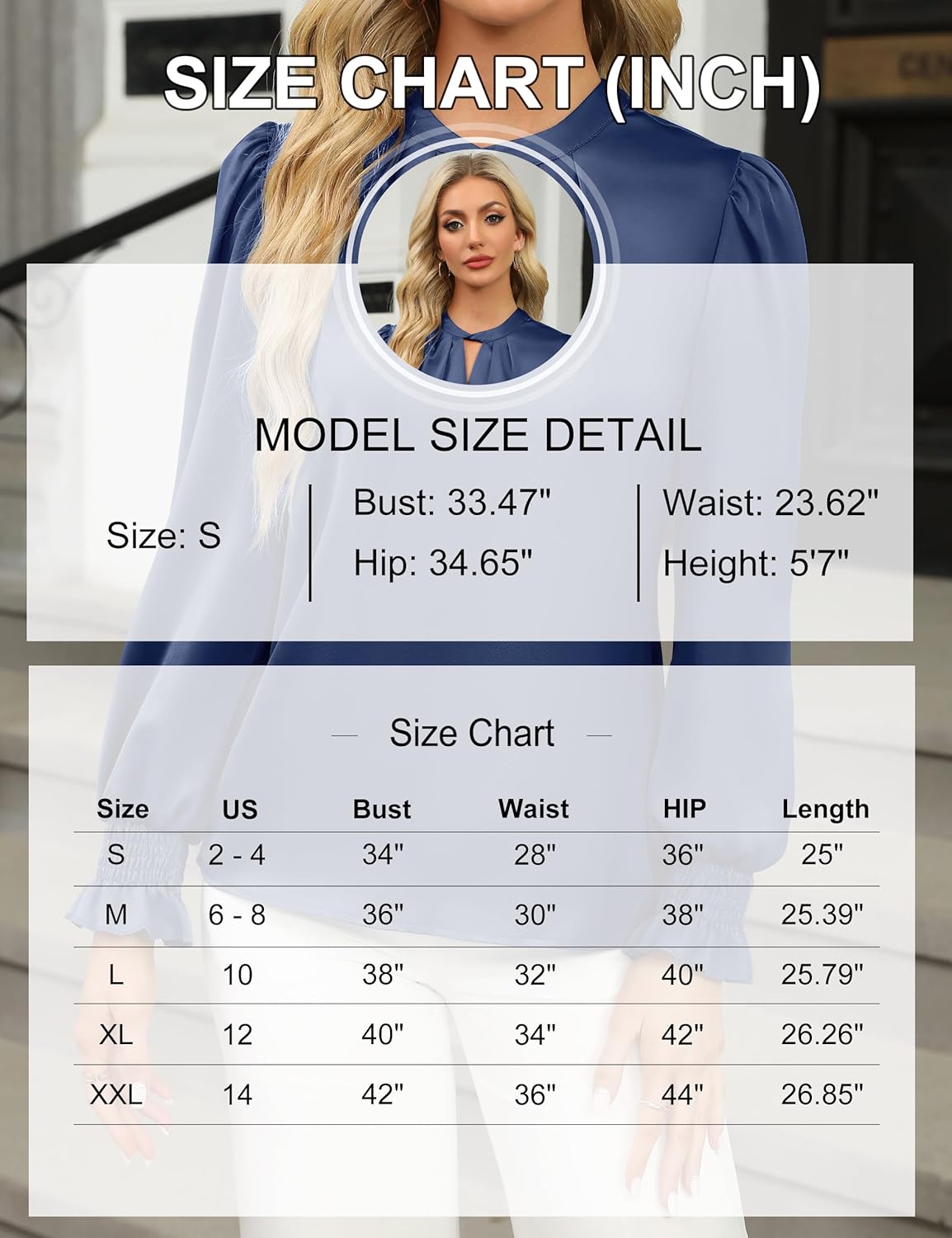 BMJL Womens Dressy Casual Blouse Black Long Sleeve Shirts Satin Silk Keyhole Business Work Tops Fall Outfits 2025 - Image 6