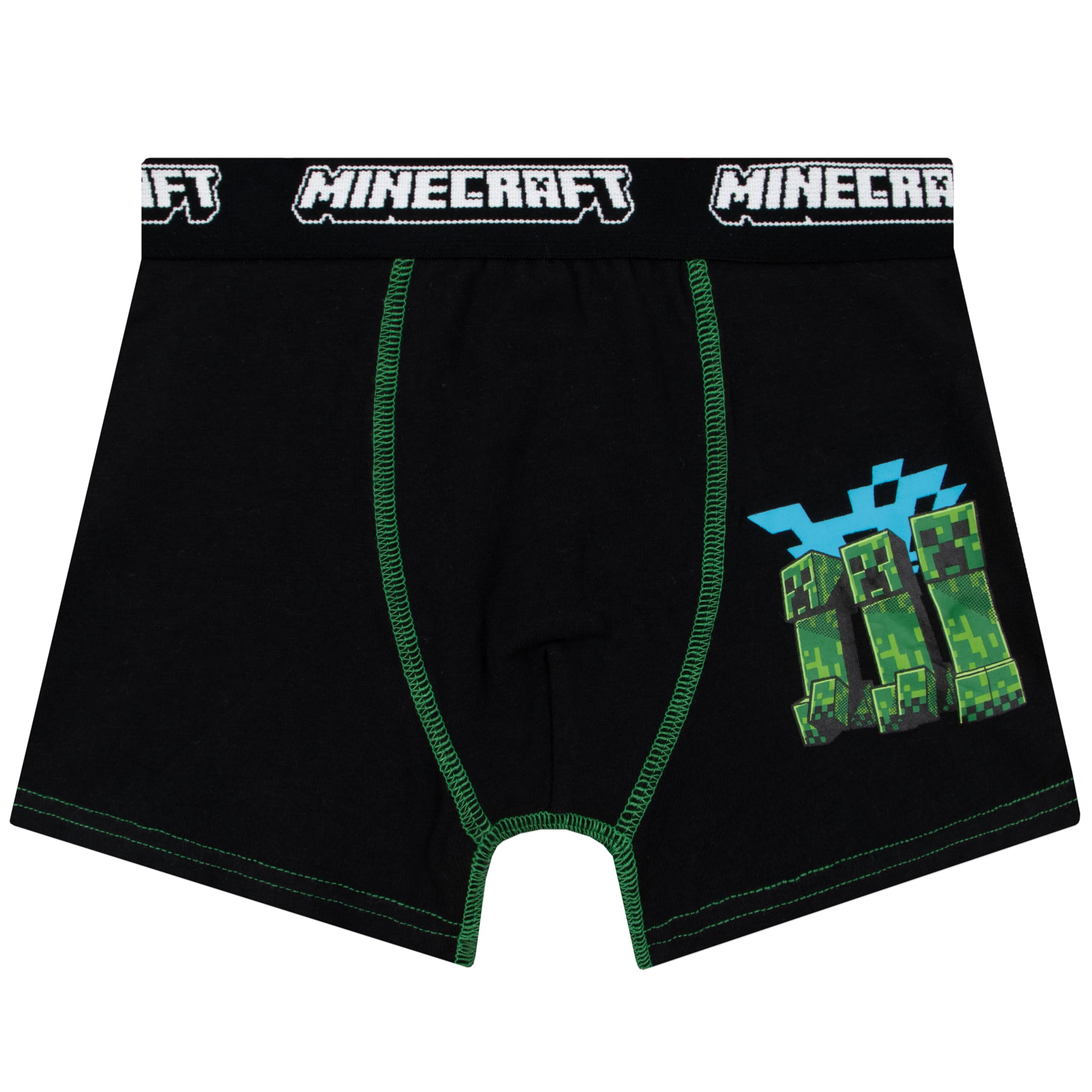 MINECRAFT Boxer Bambino Pacco da 3, Mutande Bambino di Creeper, Boxer Ragazzo Gaming