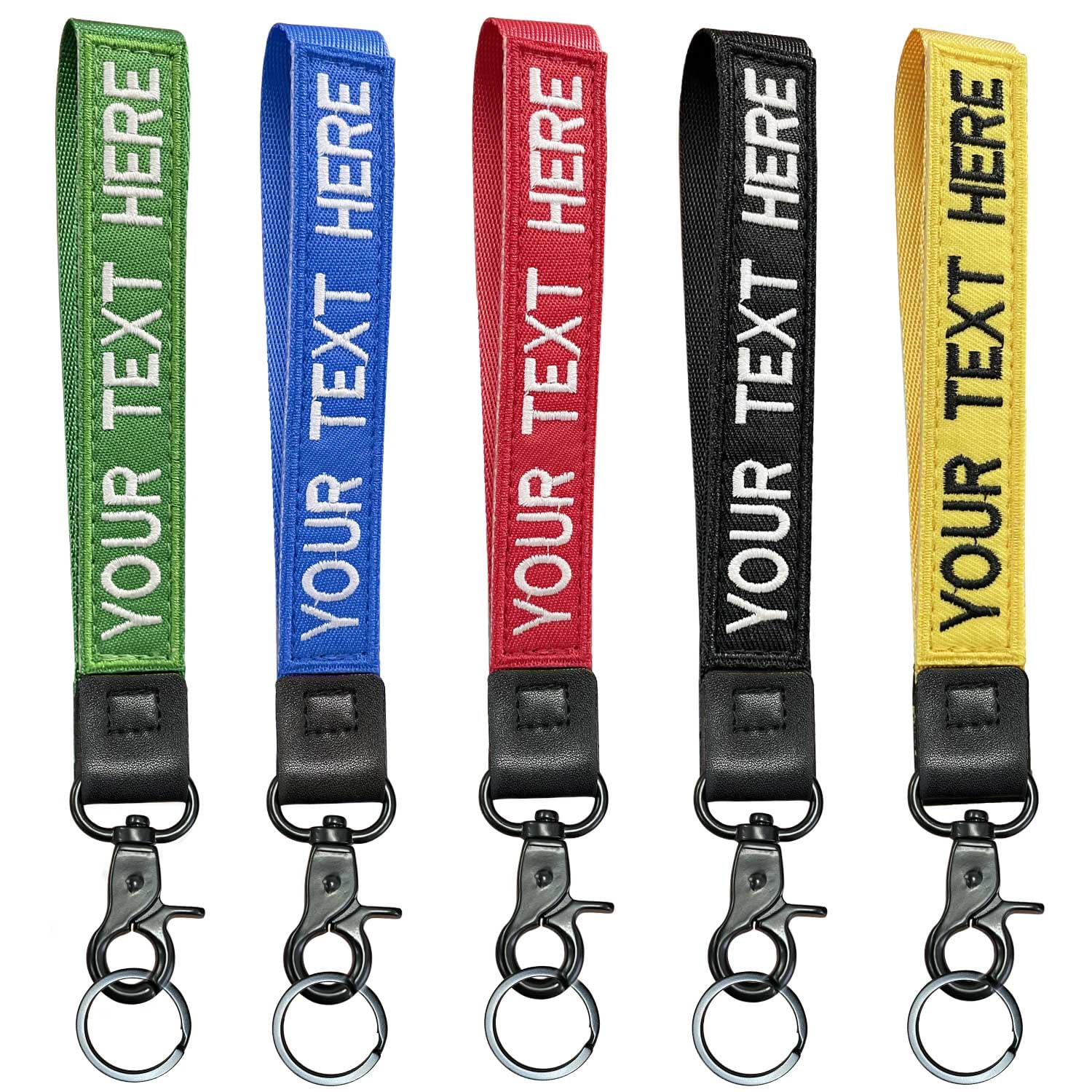 mvcen Customizable Wristlet Strap key chain, Presonalized Hand Wristlet Lanyard Car Key Chain Wristlet for Men and Women