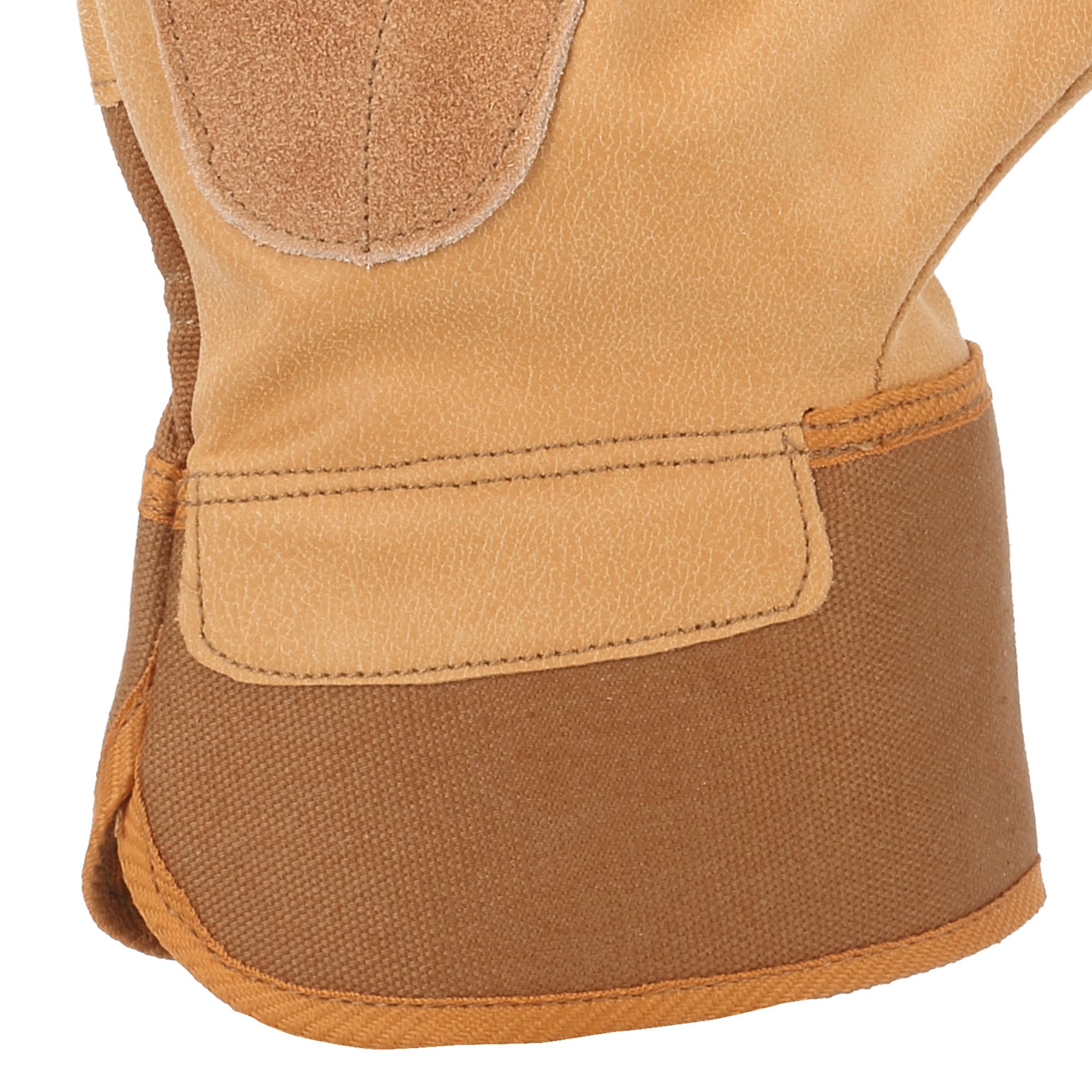 Carhartt Męska skóra ziarnista rękawice robocze z mankietem bezpieczeństwa na zimną pogodę, Brązowy, XL