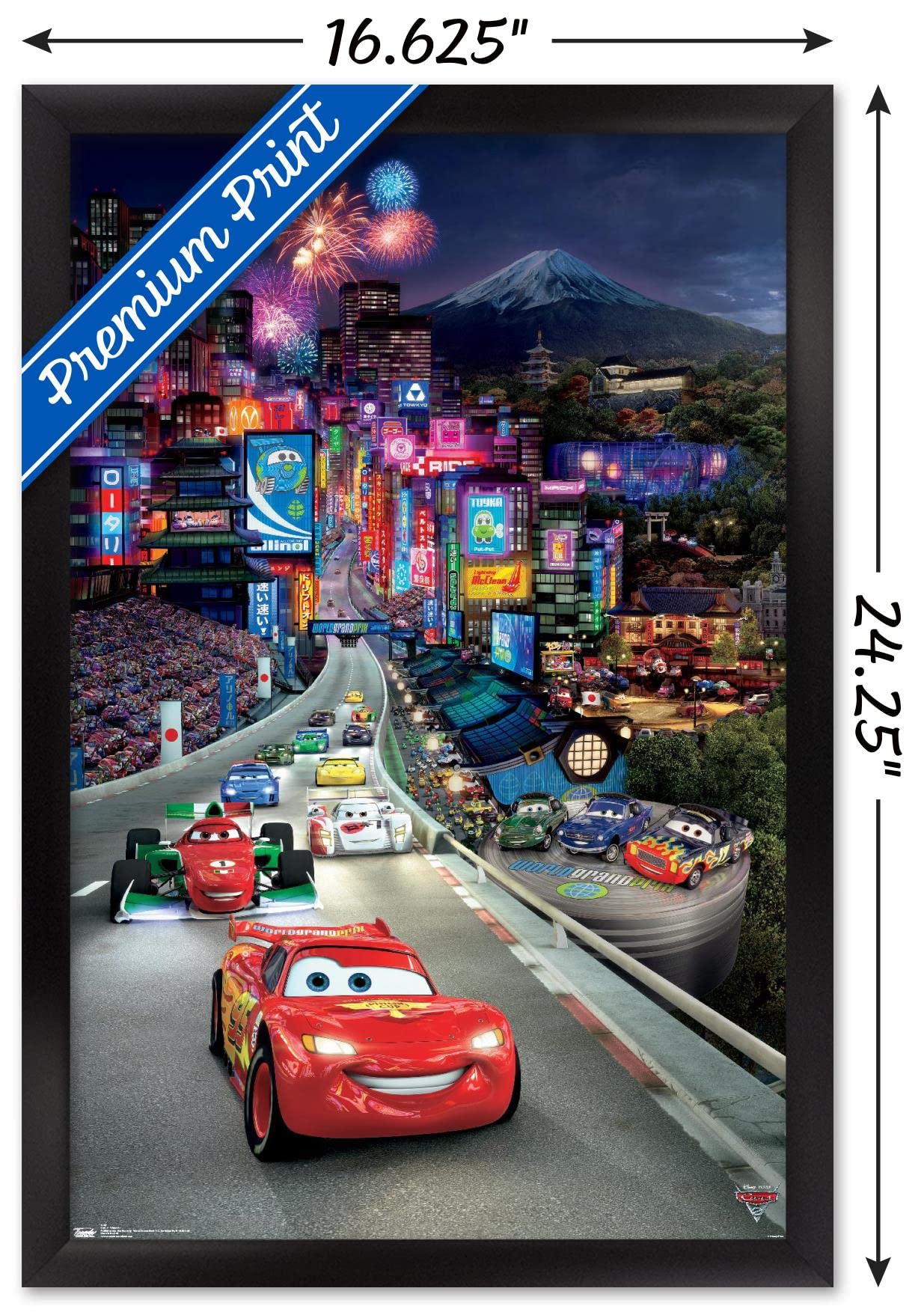 Amazon.com: Disney Pixar Cars 2 - Triptych 1 Wall Poster, 22.4L x