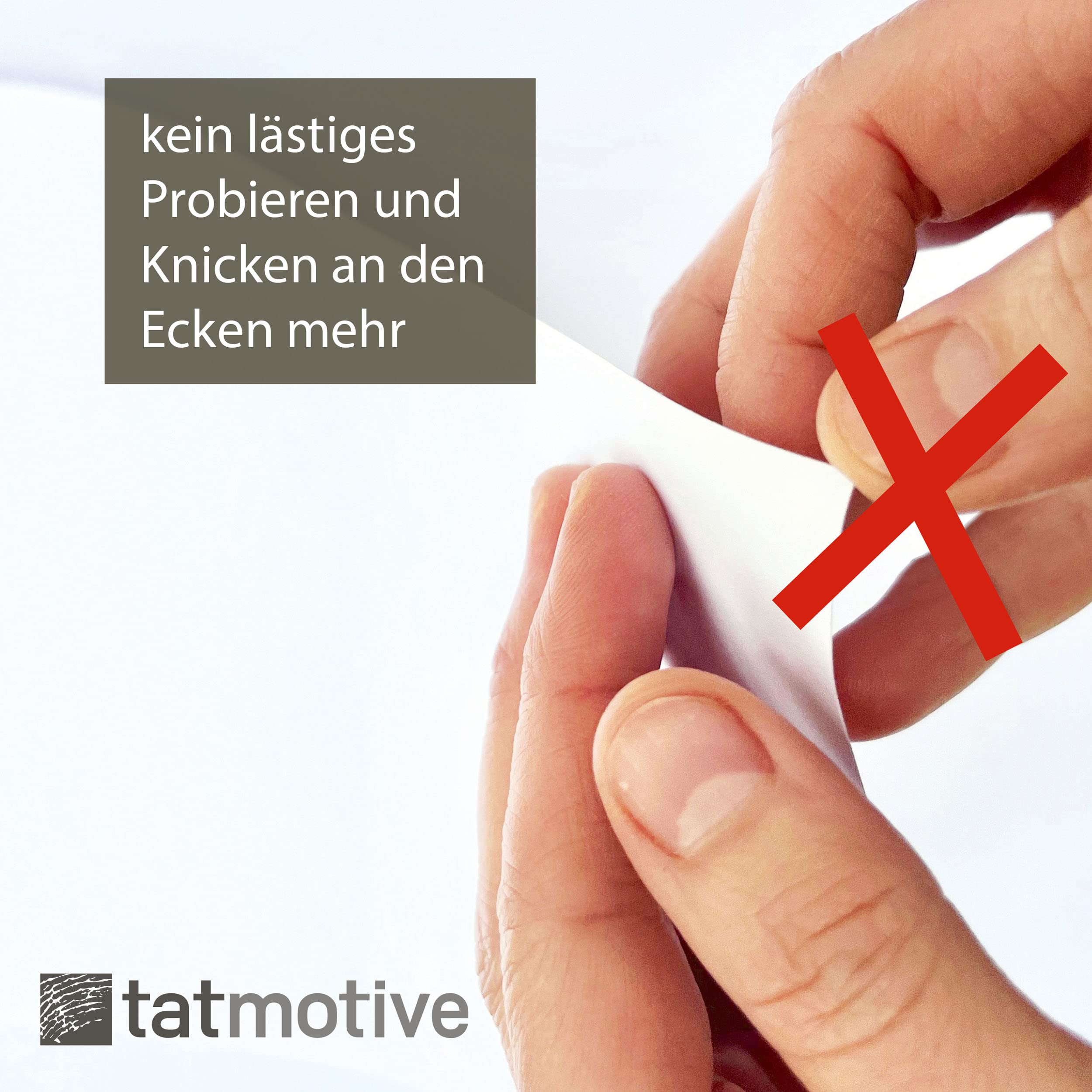 TATMOTIVE Original Crack Back Aufkleberpapier A4 weiß matt 250 Blatt