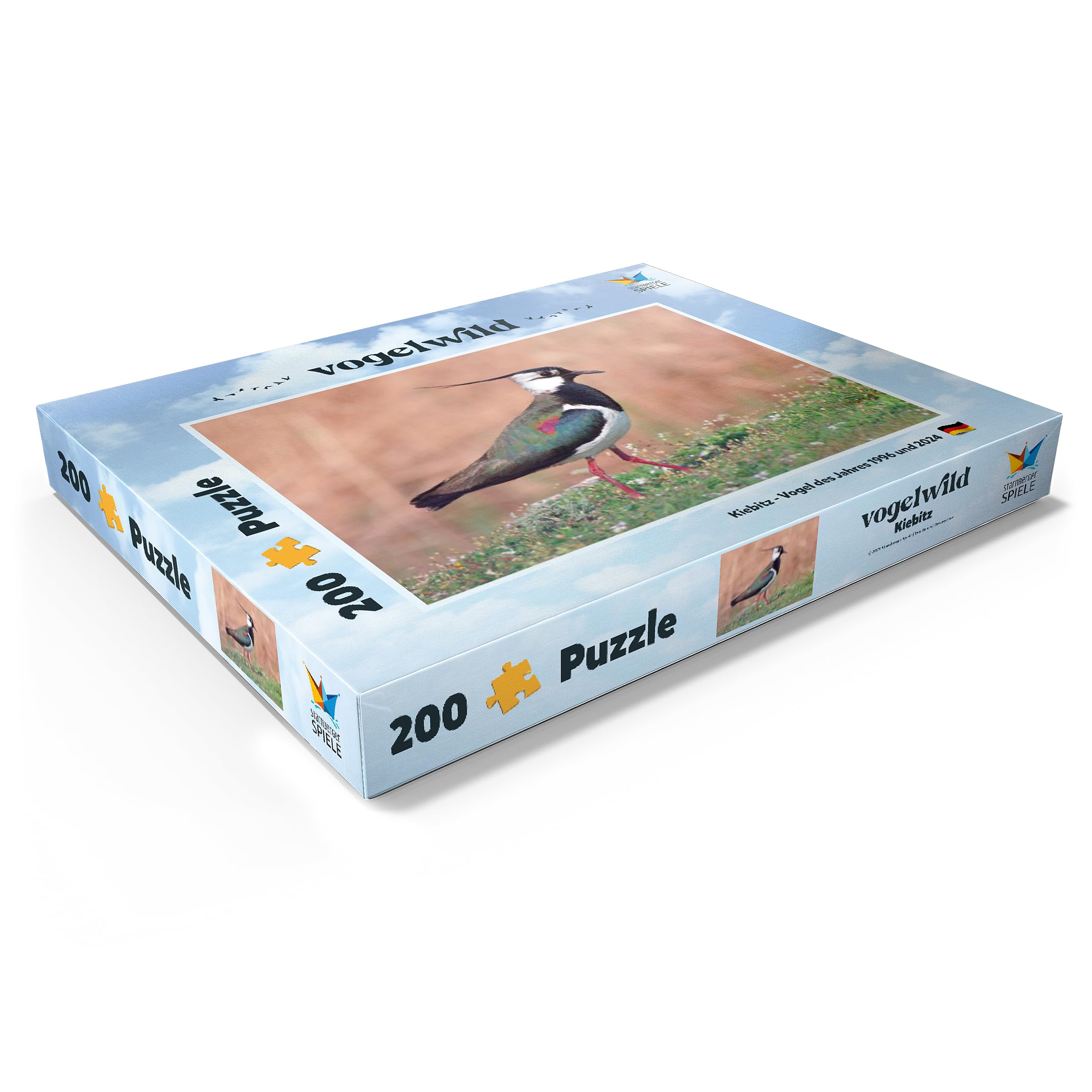 MyPuzzle Uccelli Dell'Anno - Collage N.4 - Pettirosso: Puzzle 200 Pezzi Premium, 48x34 Cm - 2
