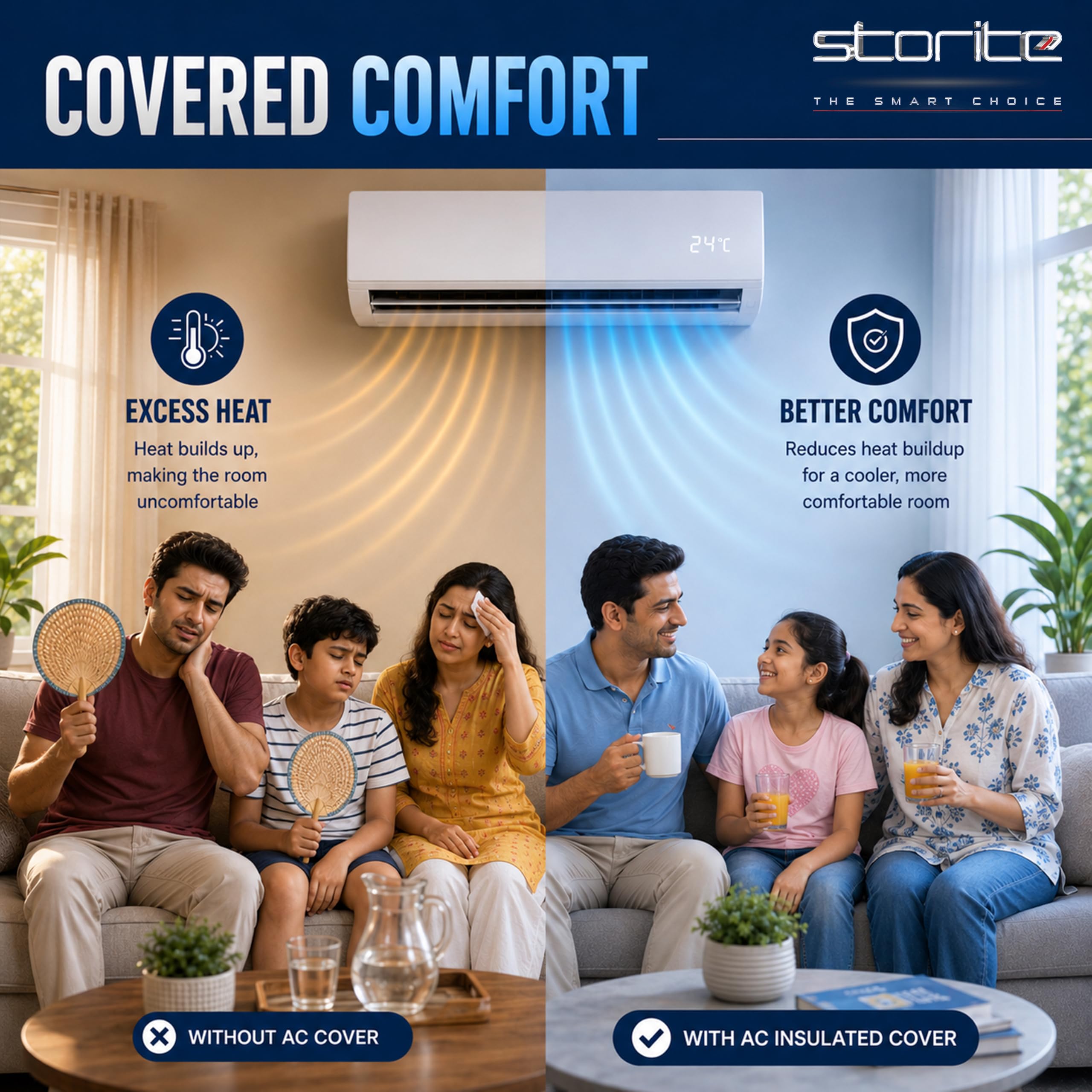 Storite AC Cover - Protect Your Outdoor Unit -8 Storite AC Cover - Protect Your Outdoor Unit -8