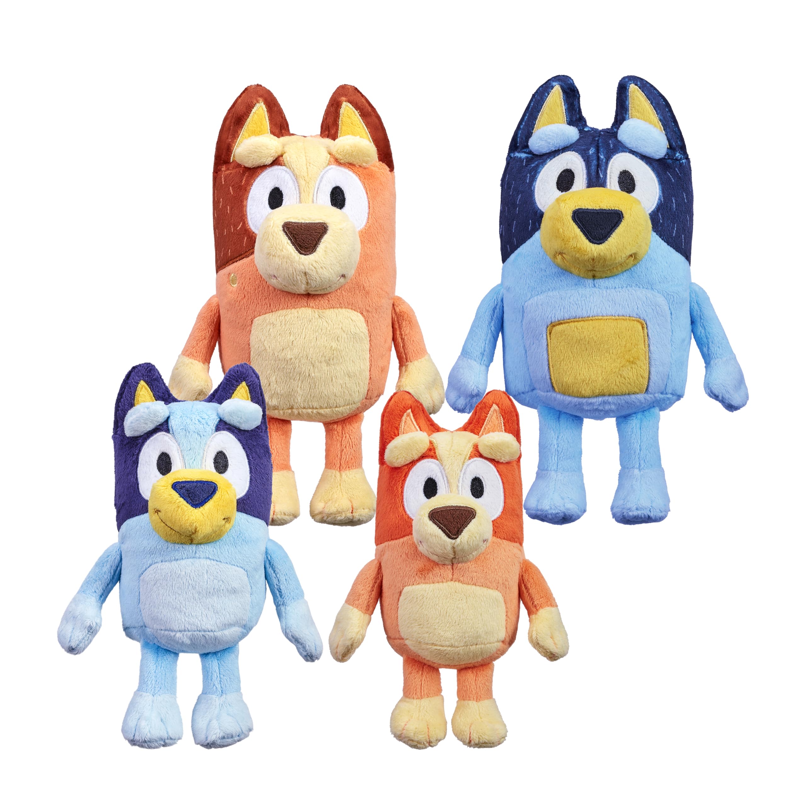 新品 bluey MOOSE社 ブルーイ ファミリー ぬいぐるみ 4個セット Amazon.com: Bluey Heeler Family Stuffed Animal Set of 4, 7-8