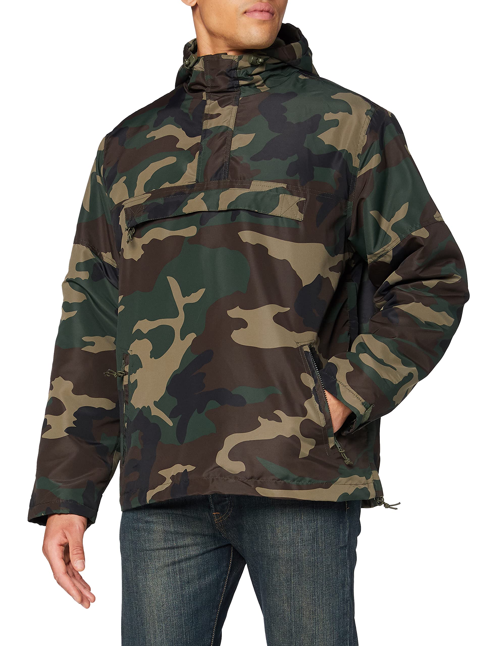 Brandit Windbreaker, color: woodland, size: 5XL