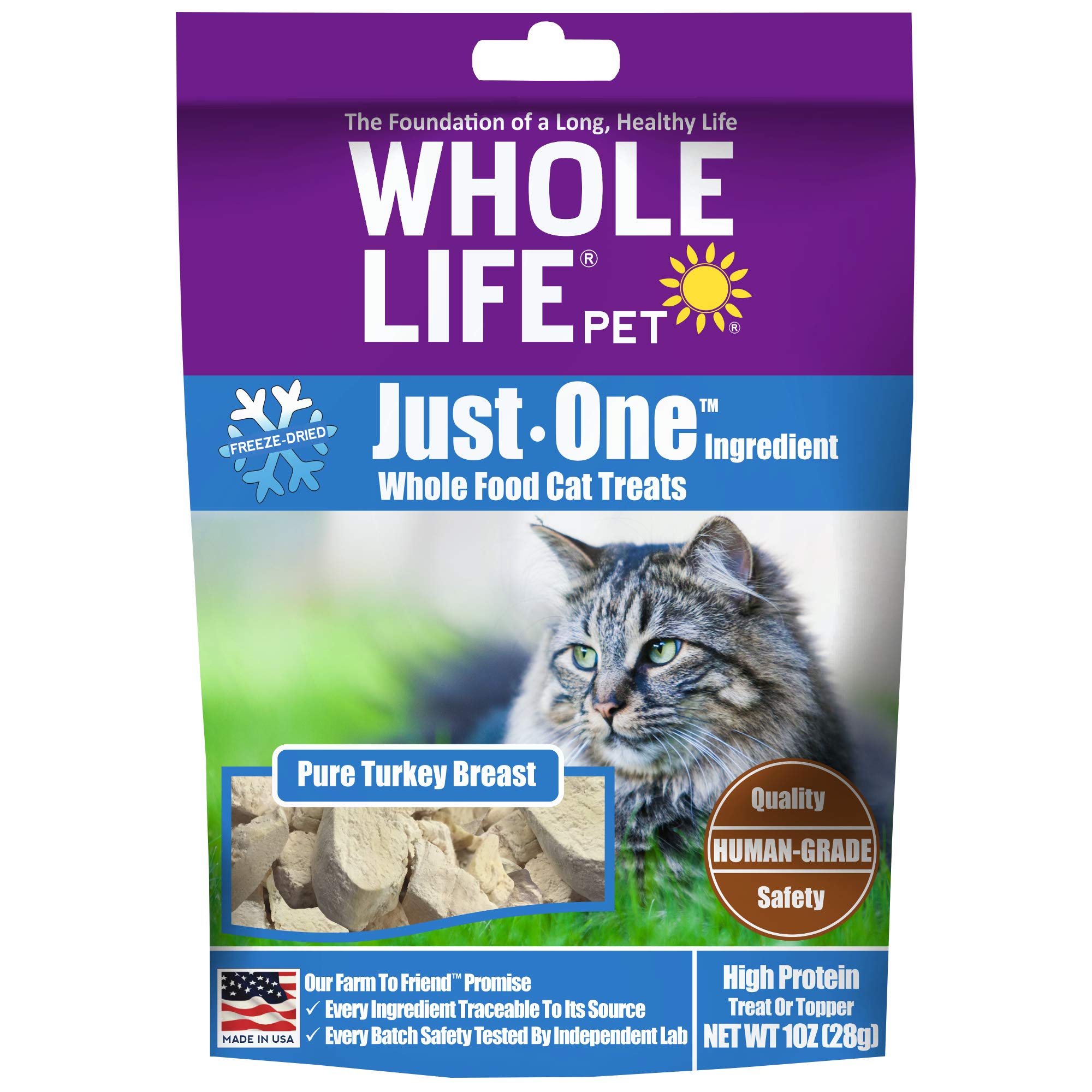 Whole Life Pet Pure Turkey Freeze-Dried Cat Treats
