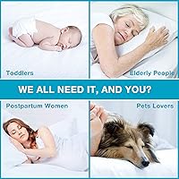 Vista 5 de Lunsing Soft Queen Waterproof Mattress Protector, Breathable Queen Size Mattress Pad Cover, 6-18 Inches Deep Pocket, White