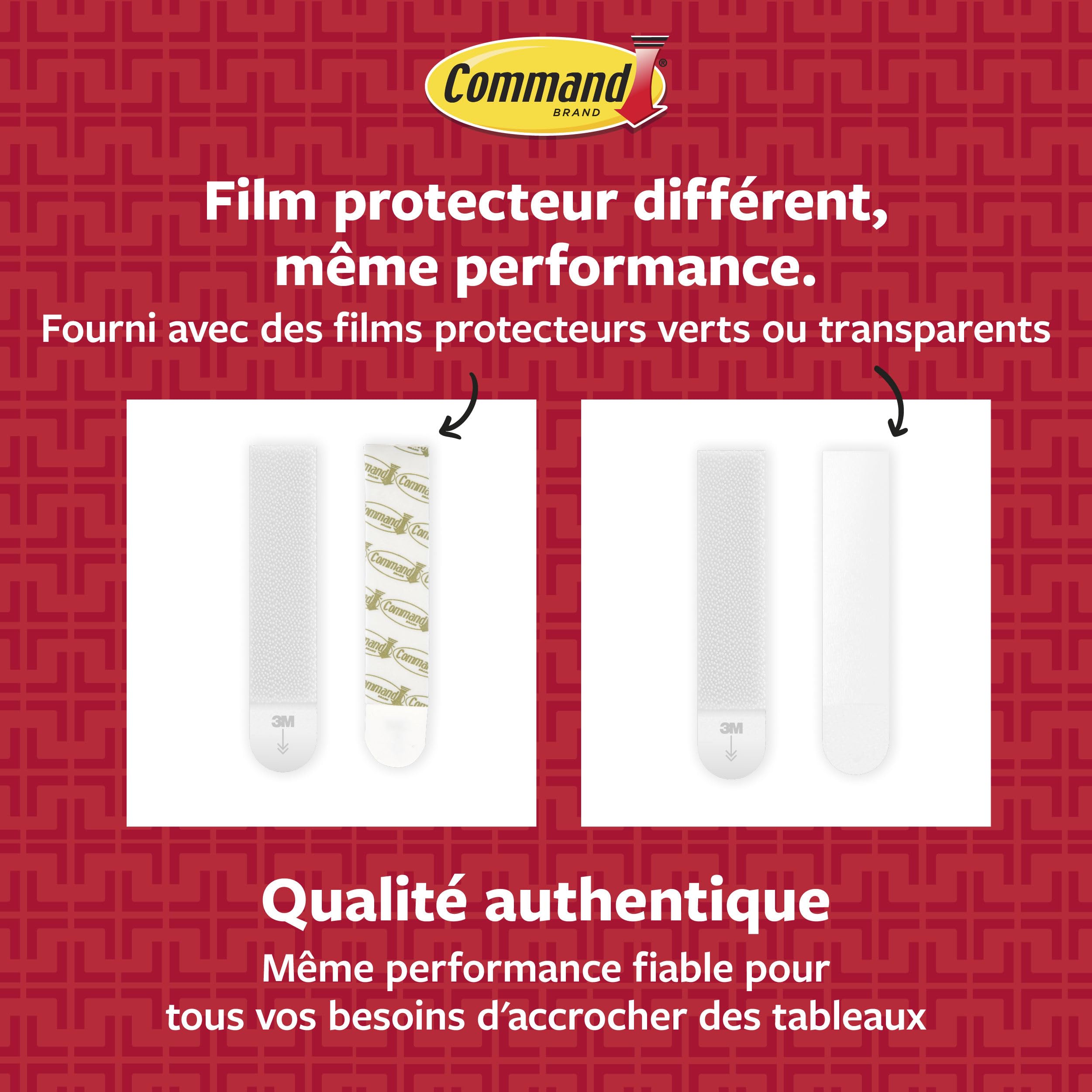 Command Languettes Accroches Tableaux Très Grandes 10 Paires Blanc 9 kg Sans Outils Fixation sans Dommages
