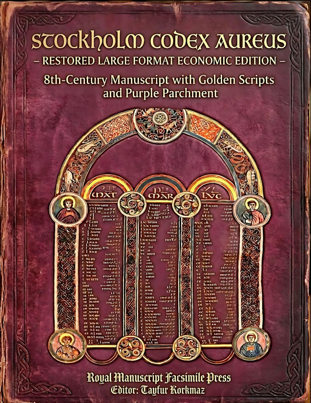 Stockholm Codex Aureus: 8th-Century Manuscript with Golden Scripts and Purple Parchment – Restored Large Format Economic Edition (The Codex Revival ... manuscripts based on museum originals)      Paperback – Large Print, March 9, 2026