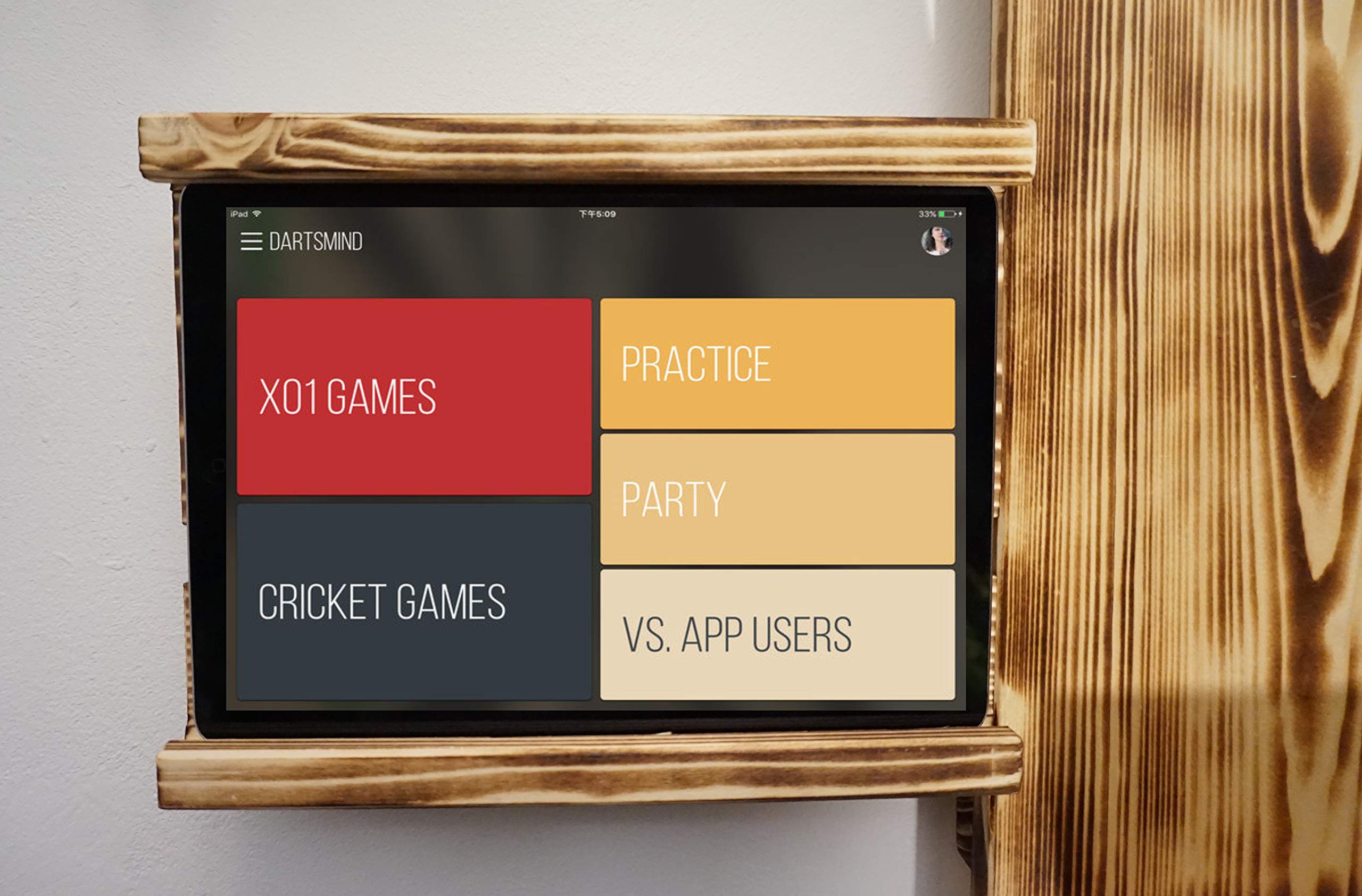 Buy WDS Darts Sports Wooden Dartboard Surround, Premium Dart Wall