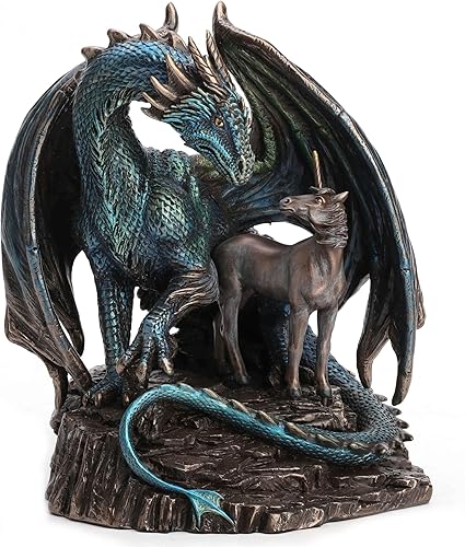 Veronese Design Lisa Parker - Protector de magia de 6 7/8 pulgadas (6 7/8 pulgadas) de resina fundida en frío, acabado de bronce, escultura de