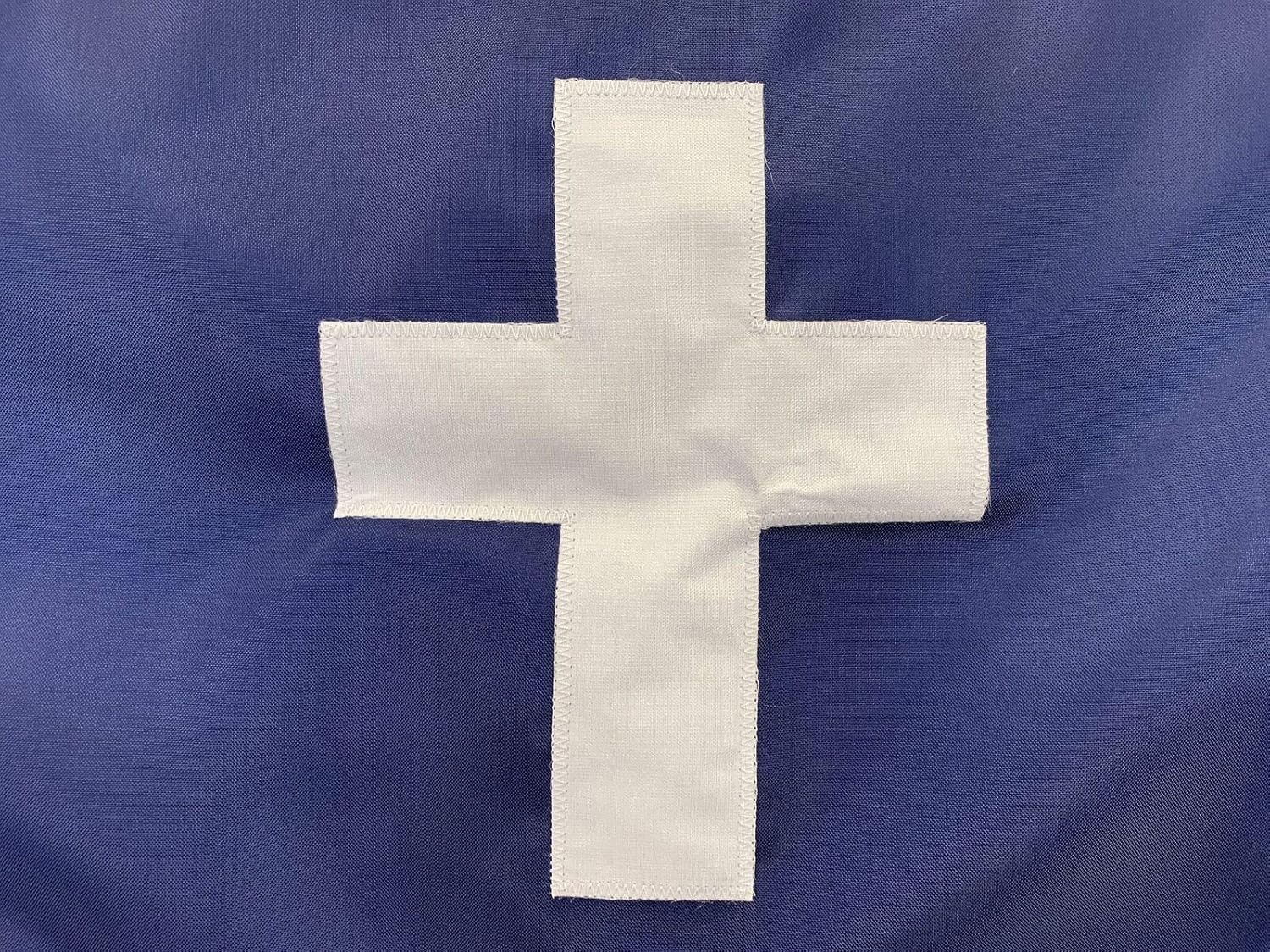 12x18" Chaplain Boat Flag - Nautical Marine Grade Fully Stitched, Embroidery and Appliqué, Durable All-Weather Nylon with Grommets for Outdoors, Made in USA