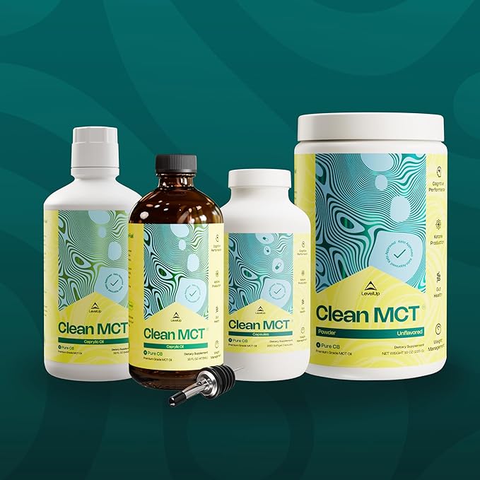 Aceite MCT C8 LevelUp 32 oz - Suplemento Keto miniatura 6