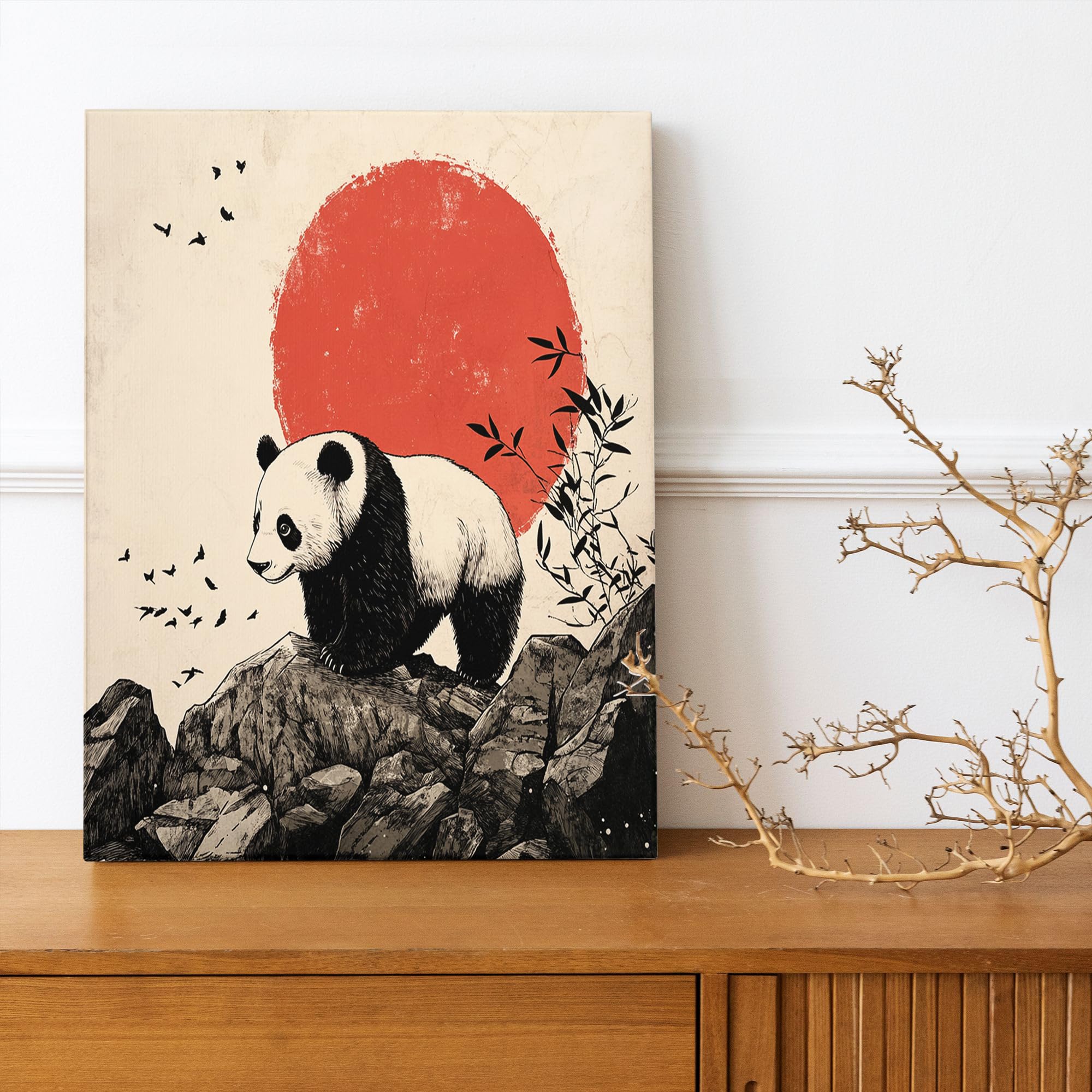 J&K animals ぱんだ Amazon.com: Fun Panda Pet Canvas Prints Wall Art 16 * 20 x1