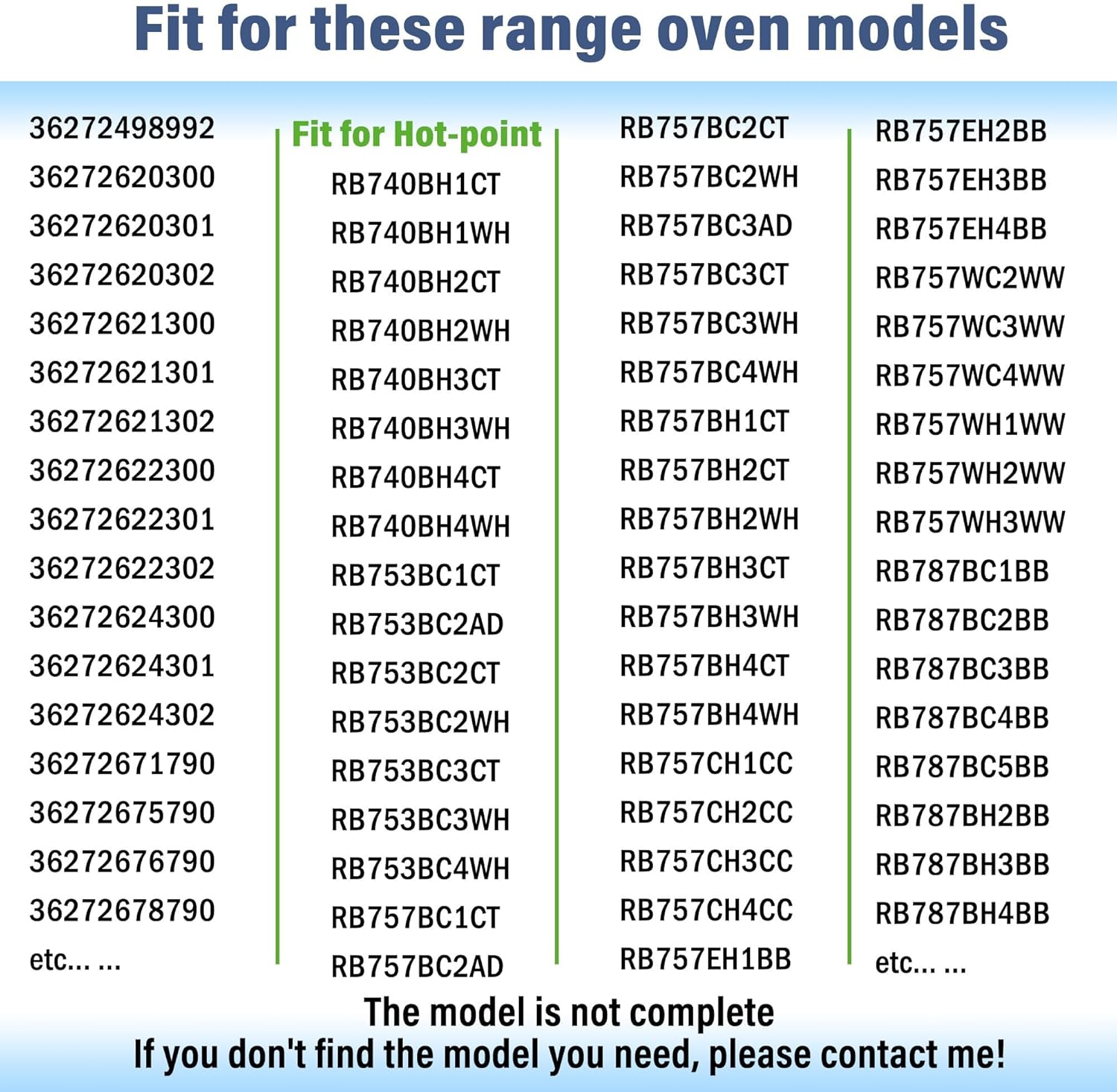 WB4K1 Range Oven Door Gasket Replaces WB04K0001 260714 AP2624802 PS250264 EAP250264 AH250264 EA250264, Compatible with G.E Ken-more Hot-point Range Ovens