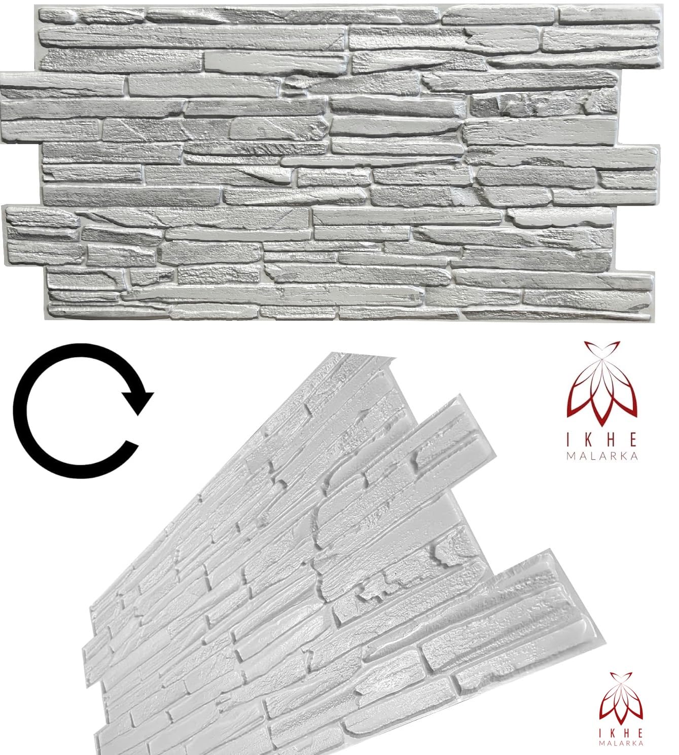 EURODECO | Pannelli decorativi da parete 3D 4 m² effetto pietra, 10 pezzi, pannelli da parete, rivestimento murale, pannelli da soffitto, rivestimento in PVC, piastrelle finte per tatuaggi da parete