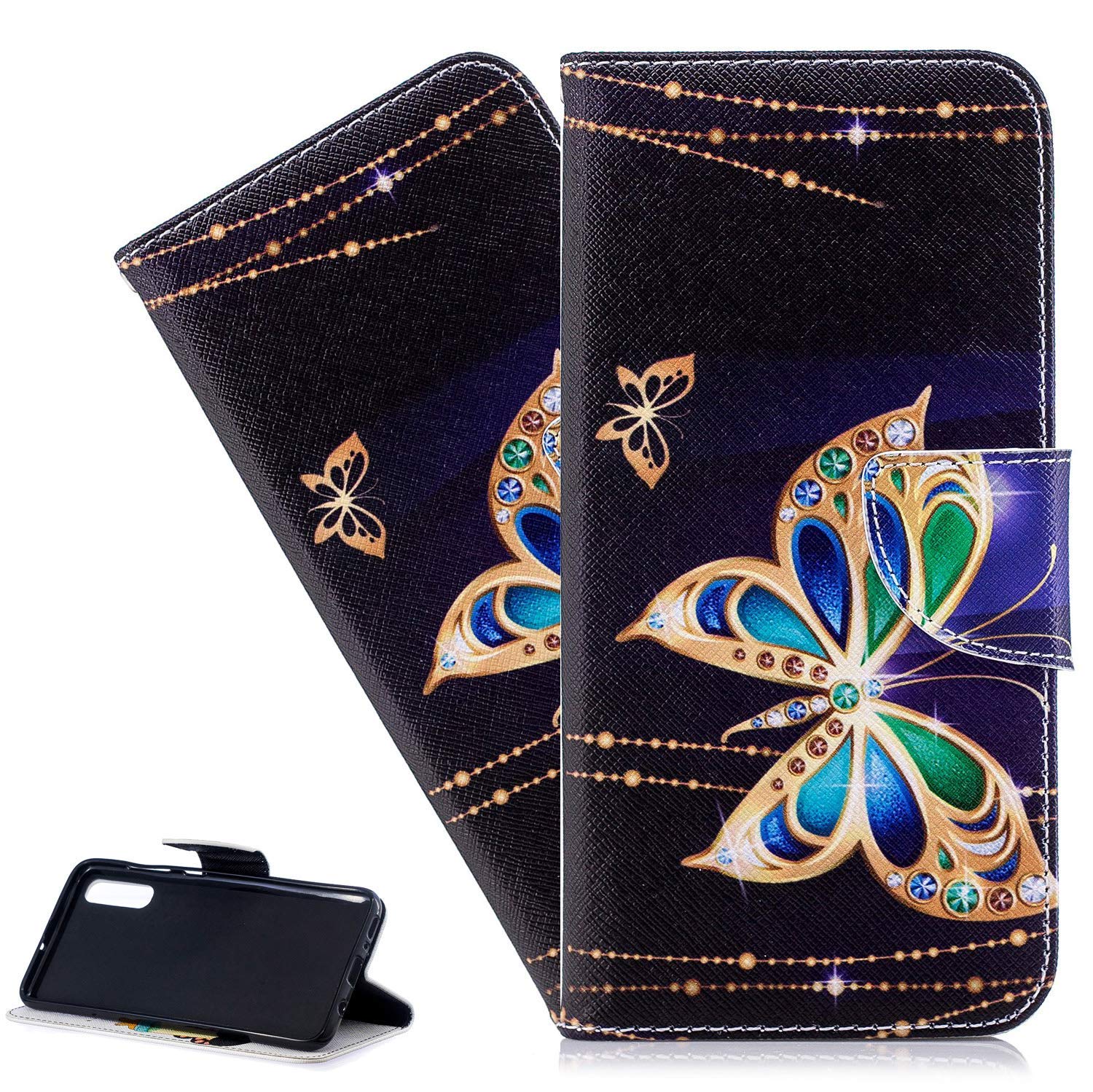 Carcasa Cuero PU Teléfono Funda Xiaomi Redmi 12C Tipo Cartera | PU Cuero Con Ranura Tarjetas | Soporte Y Cierre Magnético Ranura Tarjetas Dinero