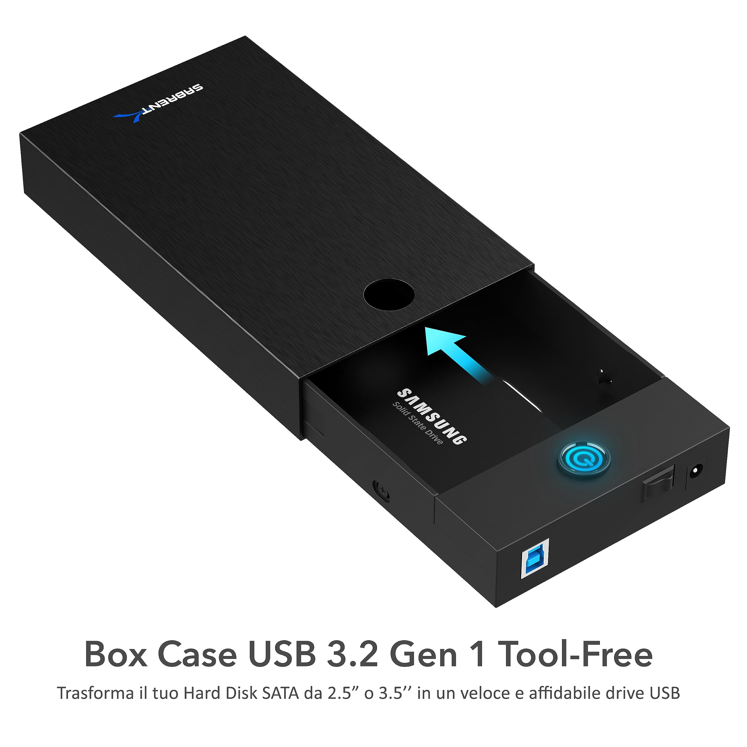SABRENT Sata Convertitore Esterno Hard Disk fino a 22TB - Dettaglio