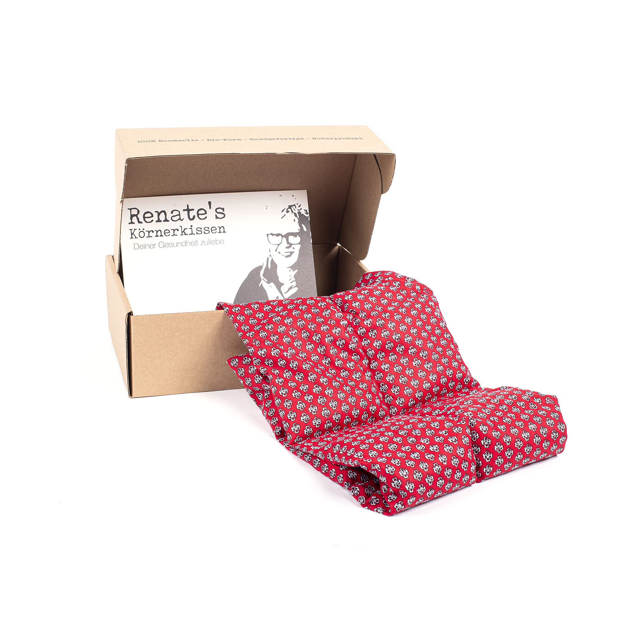 Doppelpack * 2 Hochwertige Körnerkissen * 100% Baumwolle * Bio-Weizen * Größe L (ca. 60x20cm) * Universell einsetzbar * Mikrowelle * Schmerzlinderung * Geschenkbox