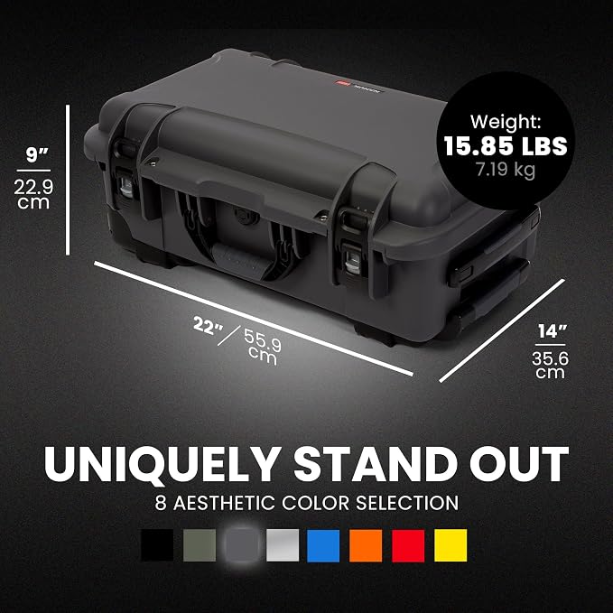 Maleta rígida NANUK 935 Pro Photo Kit impermeable con ruedas miniatura 6