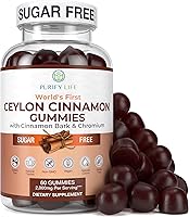 Vista 1 de Sugar-Free Ceylon Cinnamon Gummies (2,000mg/Serving) – Vegan, Gluten-Free Herbal Supplement – Replace Cinnamon Capsules, Pills & Powders – 60 Chews