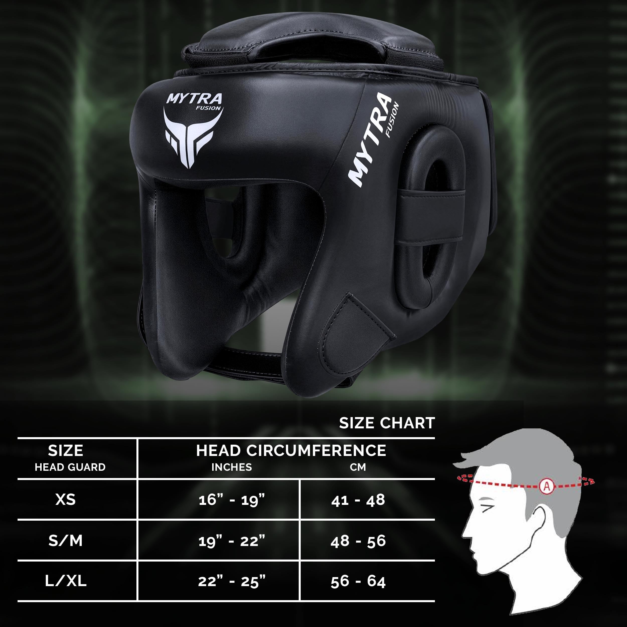 Mytra Fusion kask bokserski – kask MMA z regulowanym paskiem do kickboxingu, Muay Thai, sparingu, sportów walki i karate