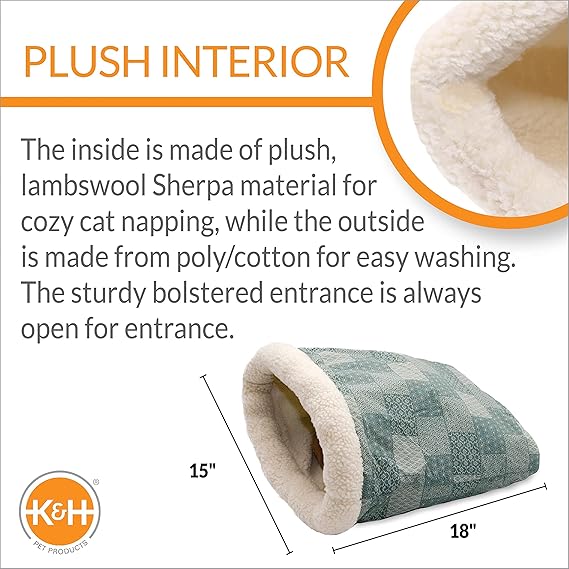 K&H Manufacturing Kitty Crinkle Sack Teal 15-Inch by 18-Inch ...