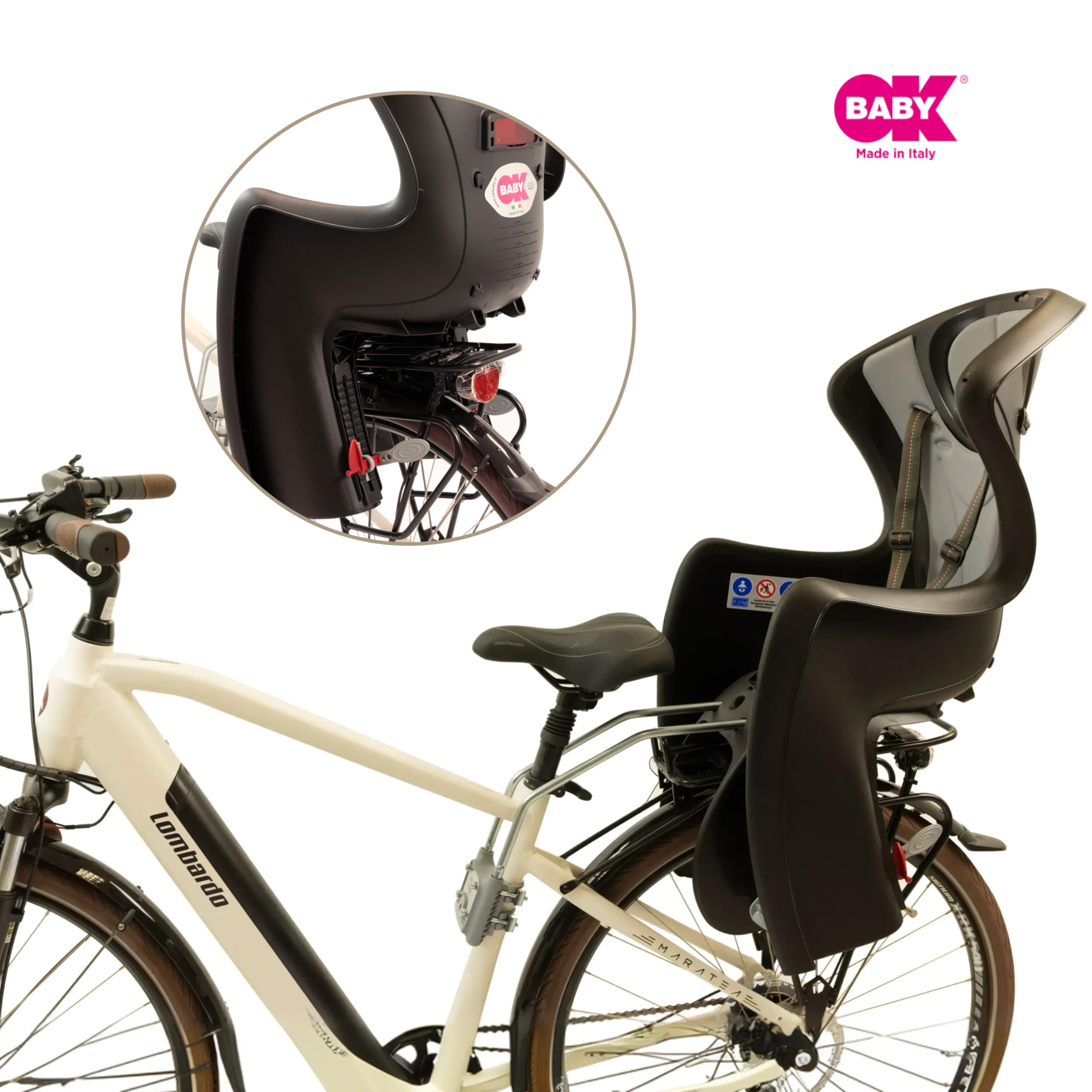 Ok Baby - Baby Shield - Kindersitz für hinten Schwarz
