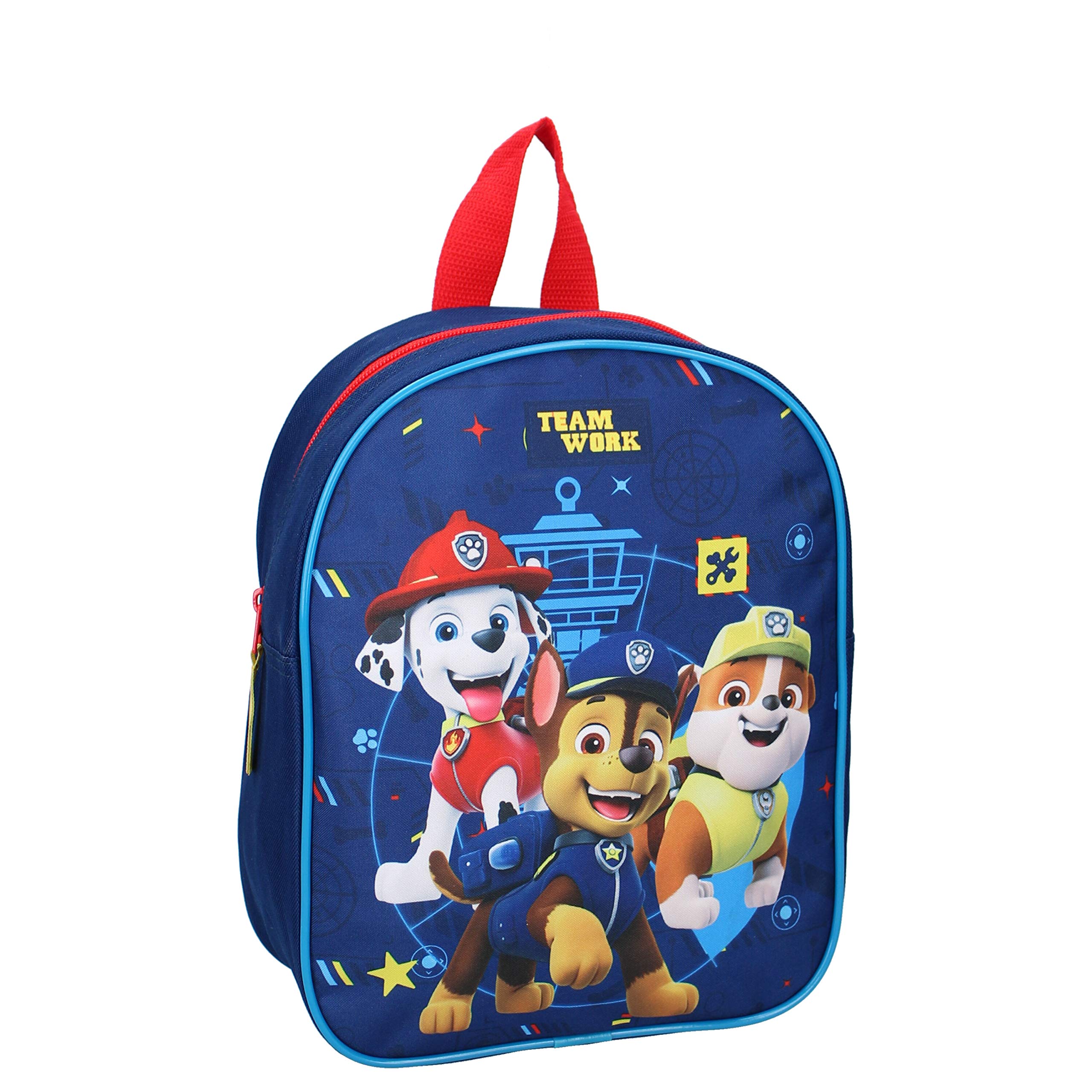 Nickelodeon Mochila infantil La Patrulla Canina All Paws on Deck Azul 29 cm Azul, rojo, Temática