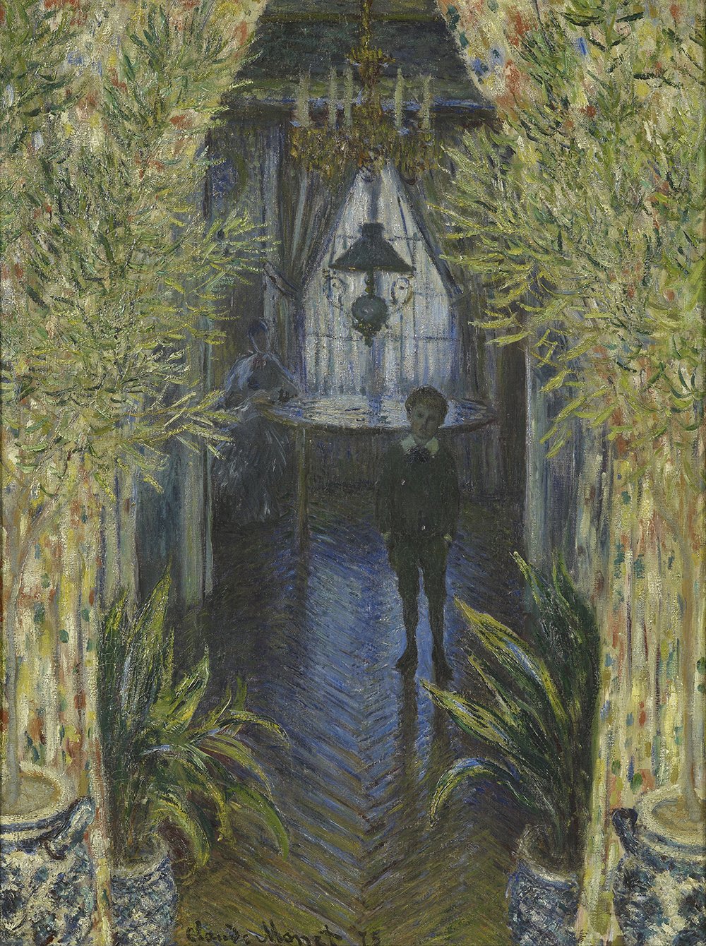Claude Monet A Corner of The Apartment grand tableau mural salon affiche XL mate