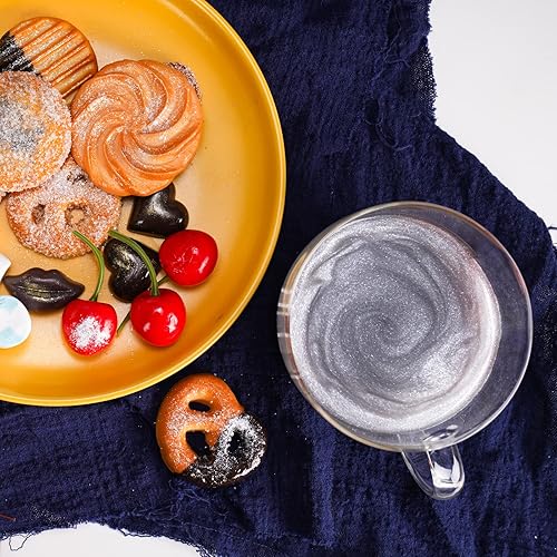 Miniatura 3 de NiHome Edible Food-Grade Glimmer Powder Glitter Luster Dust Food Decorating Sprinkle Dust for Drink Wine Beverage Cake Candy Dessert Home Bakery