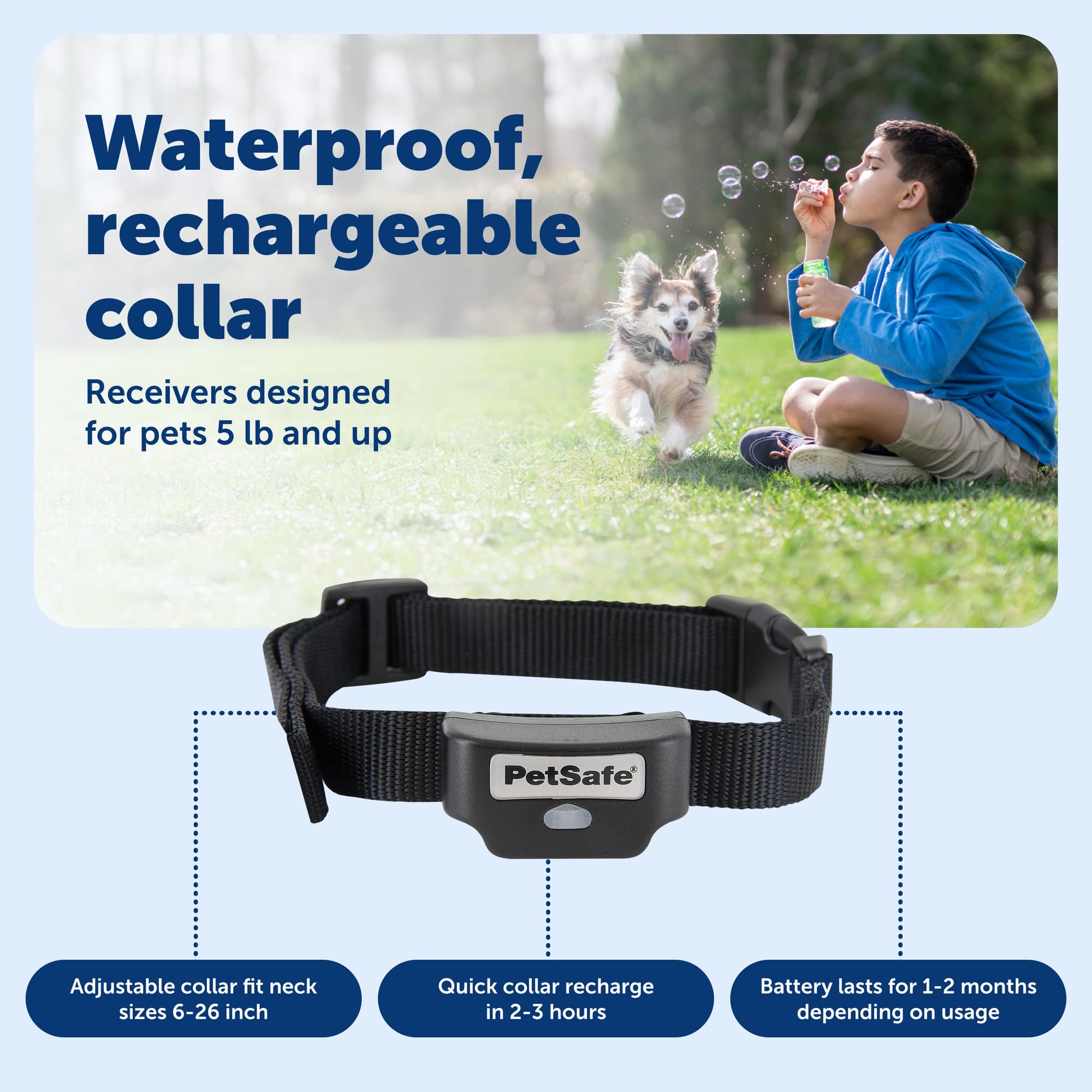 PetSafe Rechargeable In-Ground Fence Up to 13 Acre | Expandable to 25 Acres Waterproof Rechargeable Collar 4 Static Levels Plus Tone Dogs & Cats 5 lb product thumbnail 7